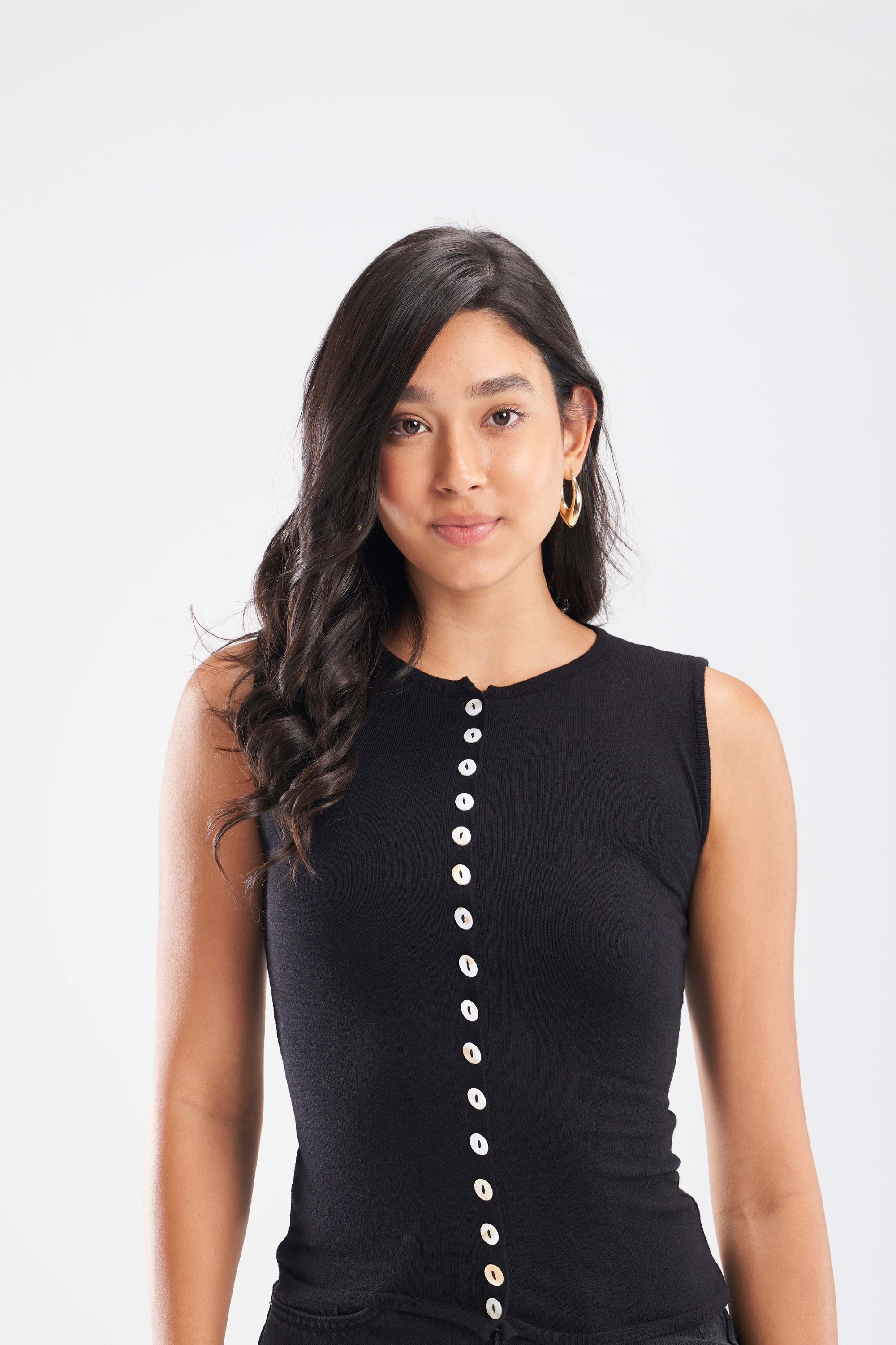 Knit Button Up Top