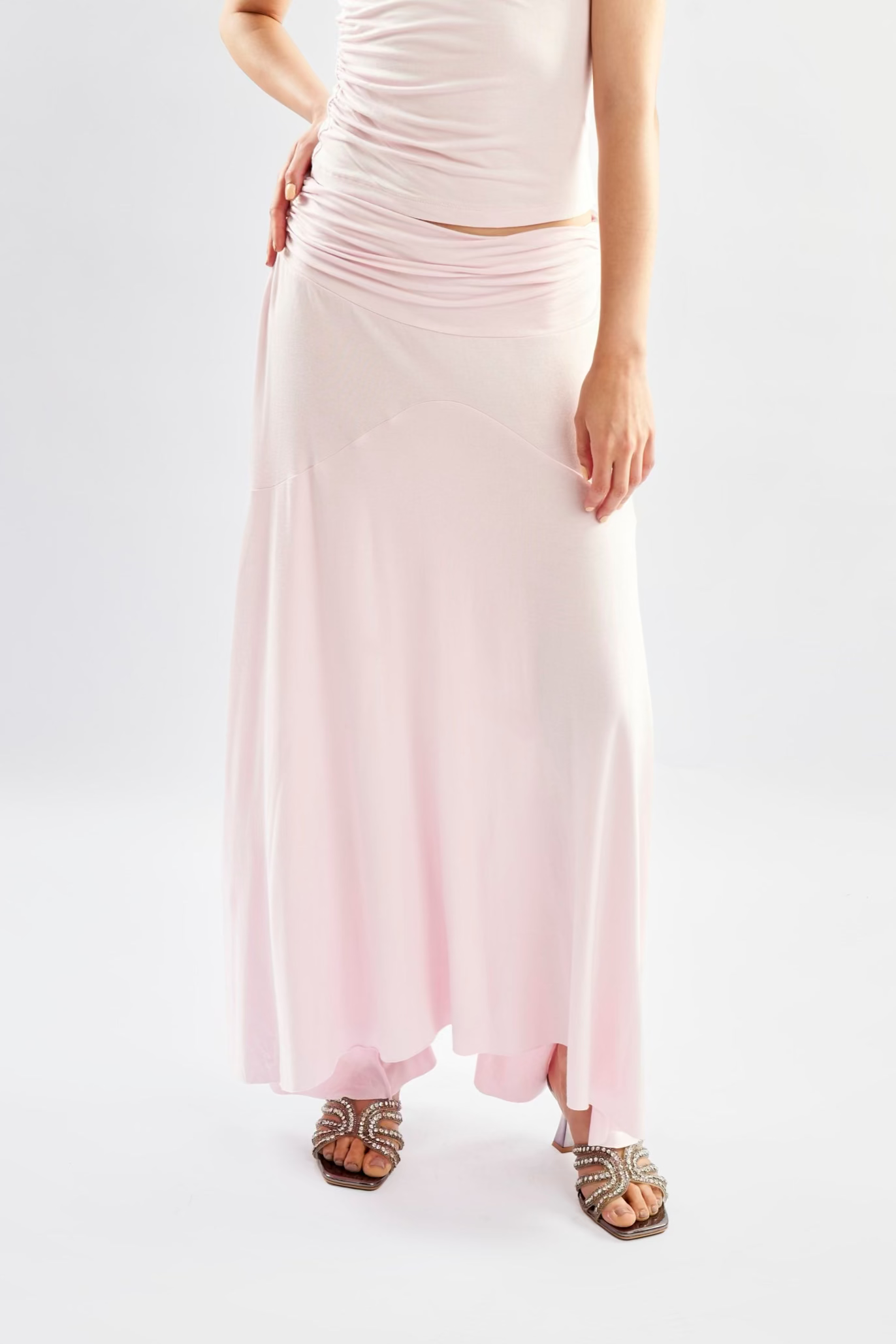 Asymmetrical Midi Skirt