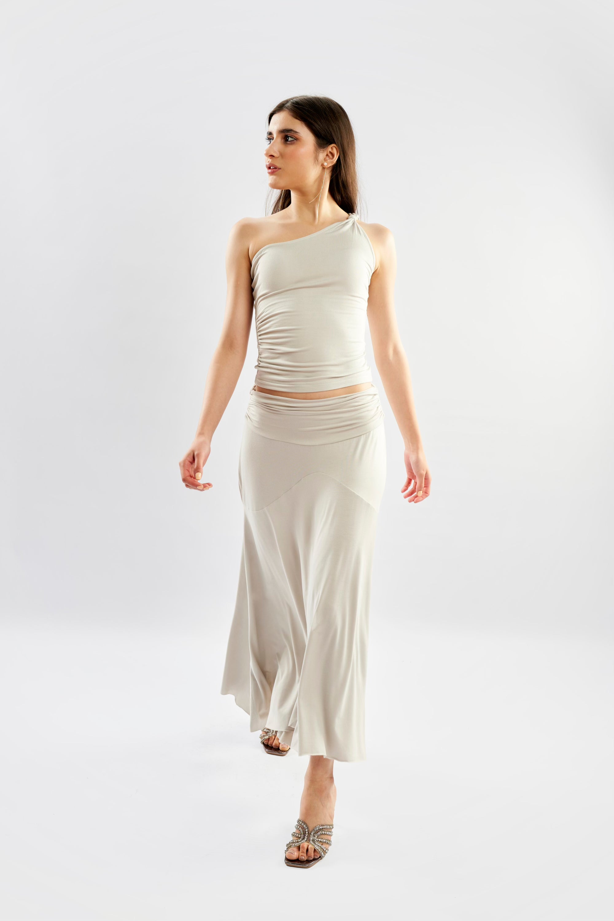 Asymmetrical Midi Skirt