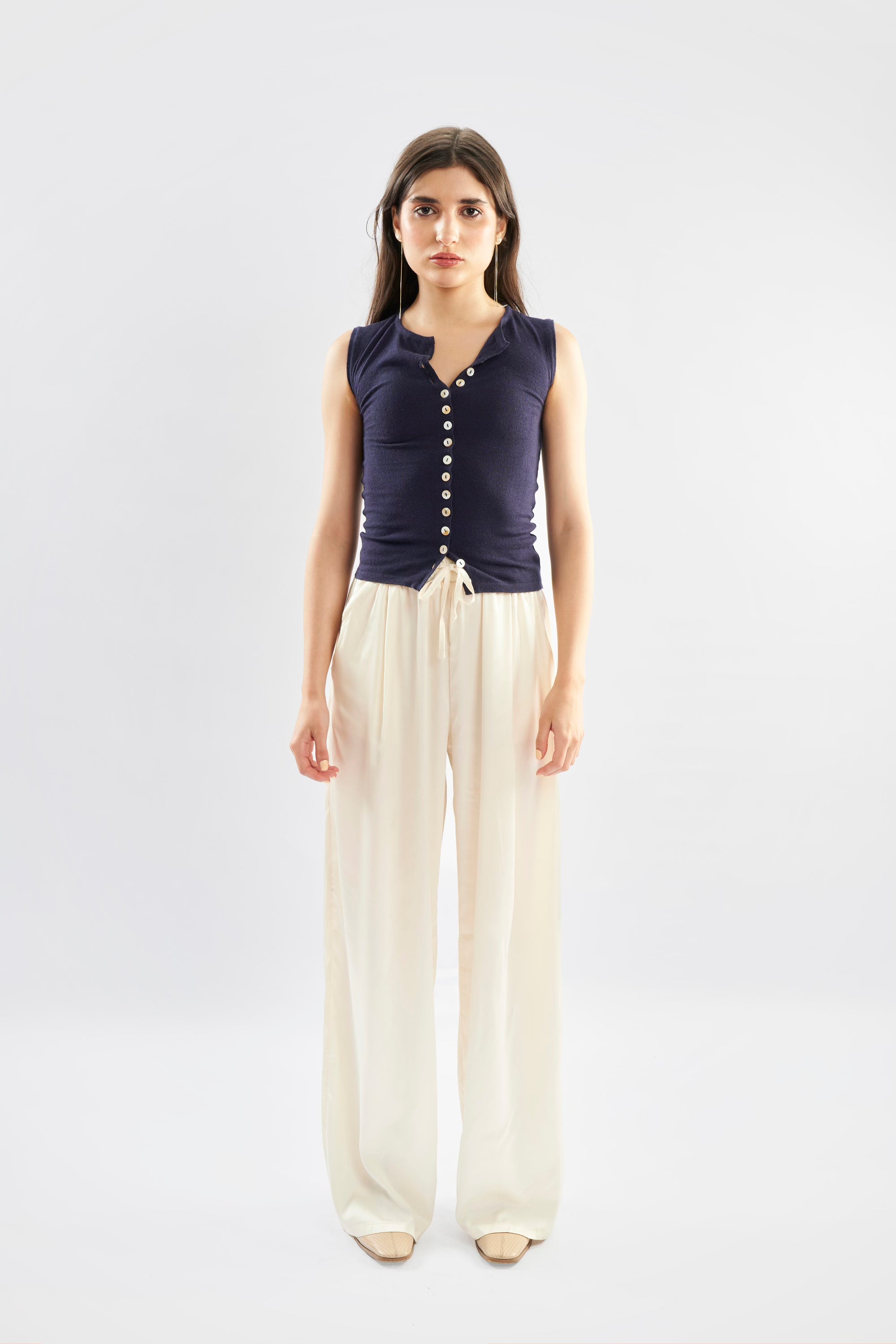 Knit Button Up Top