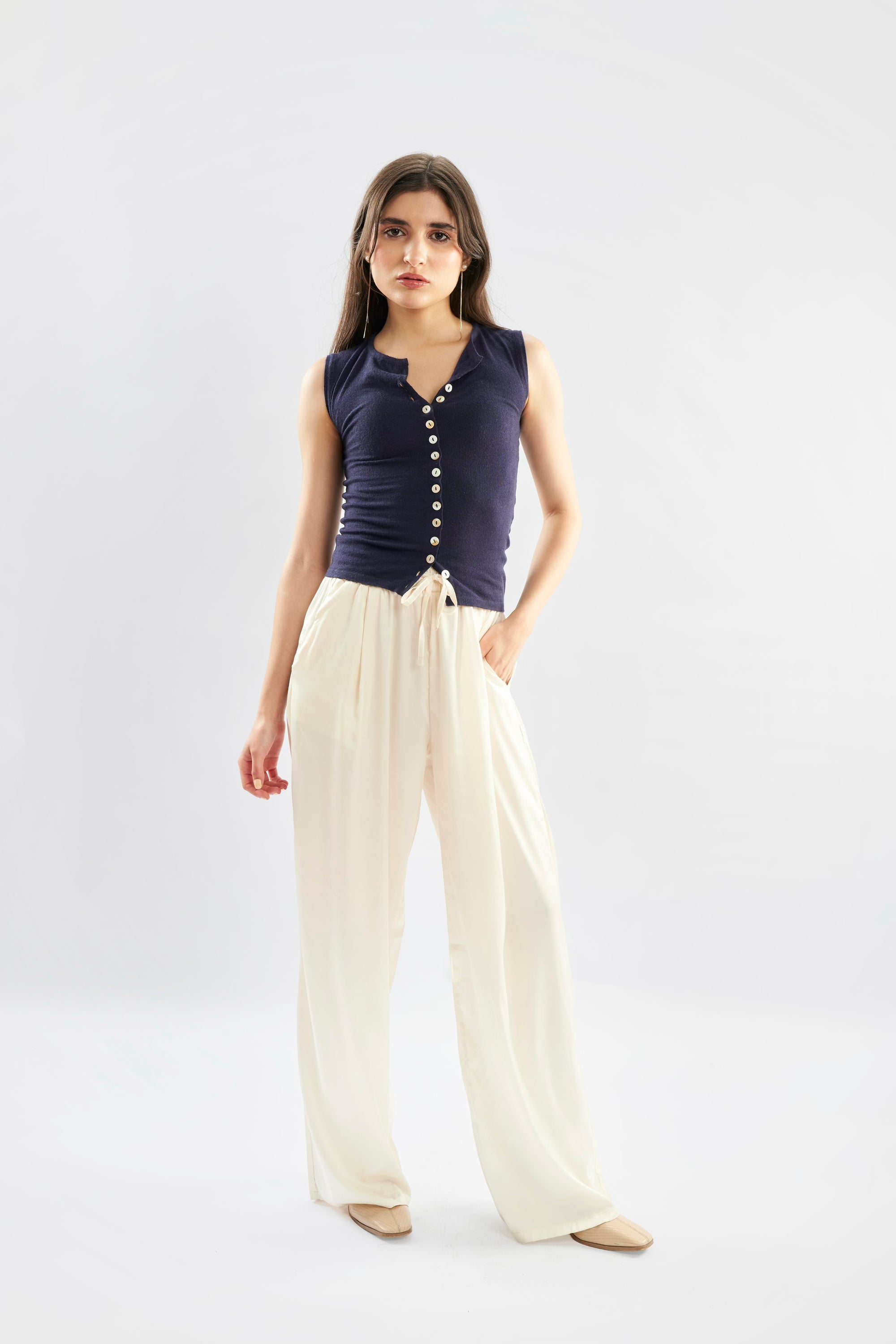 Knit Button Up Top
