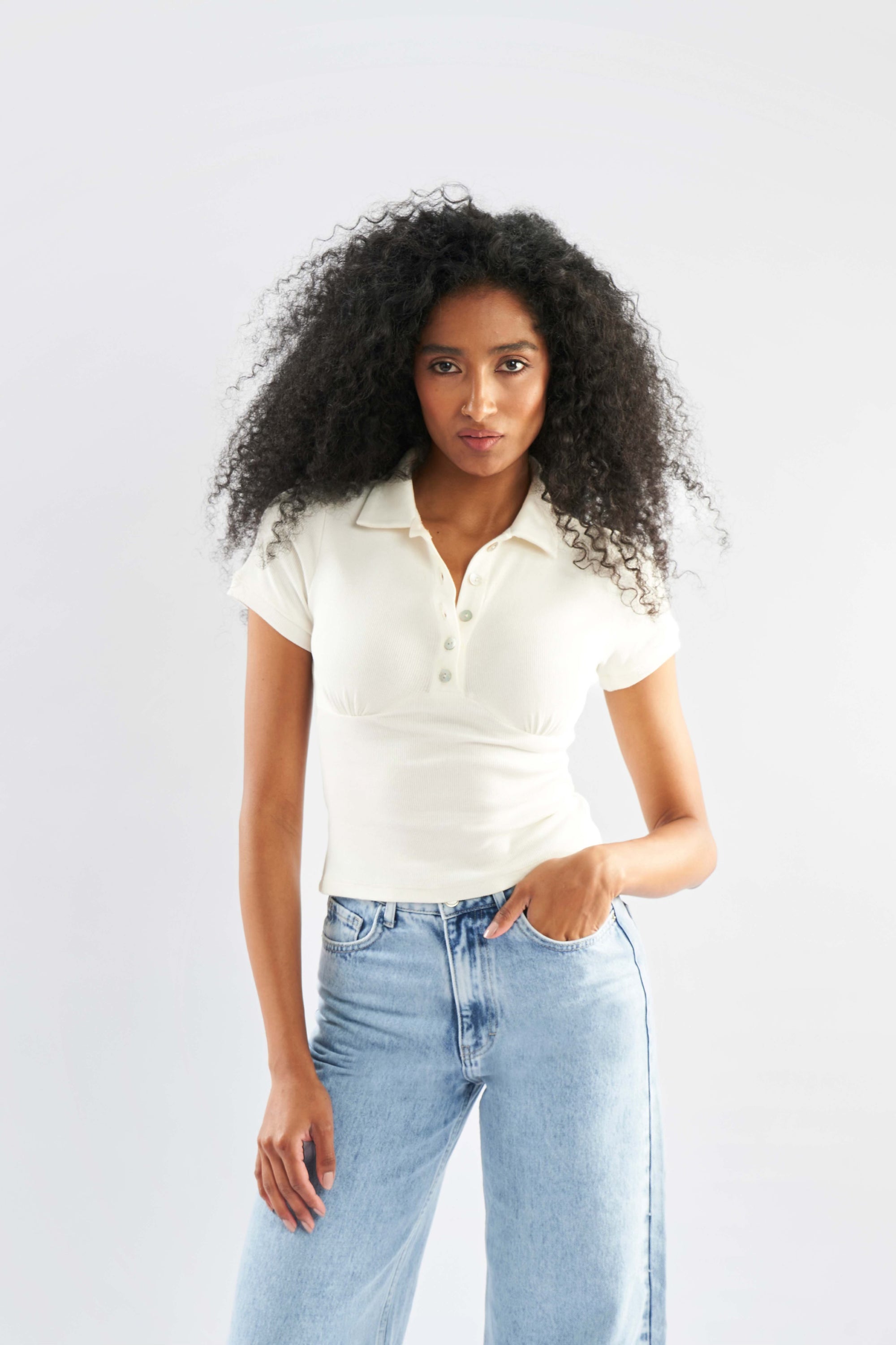 Short Sleeve Polo Top