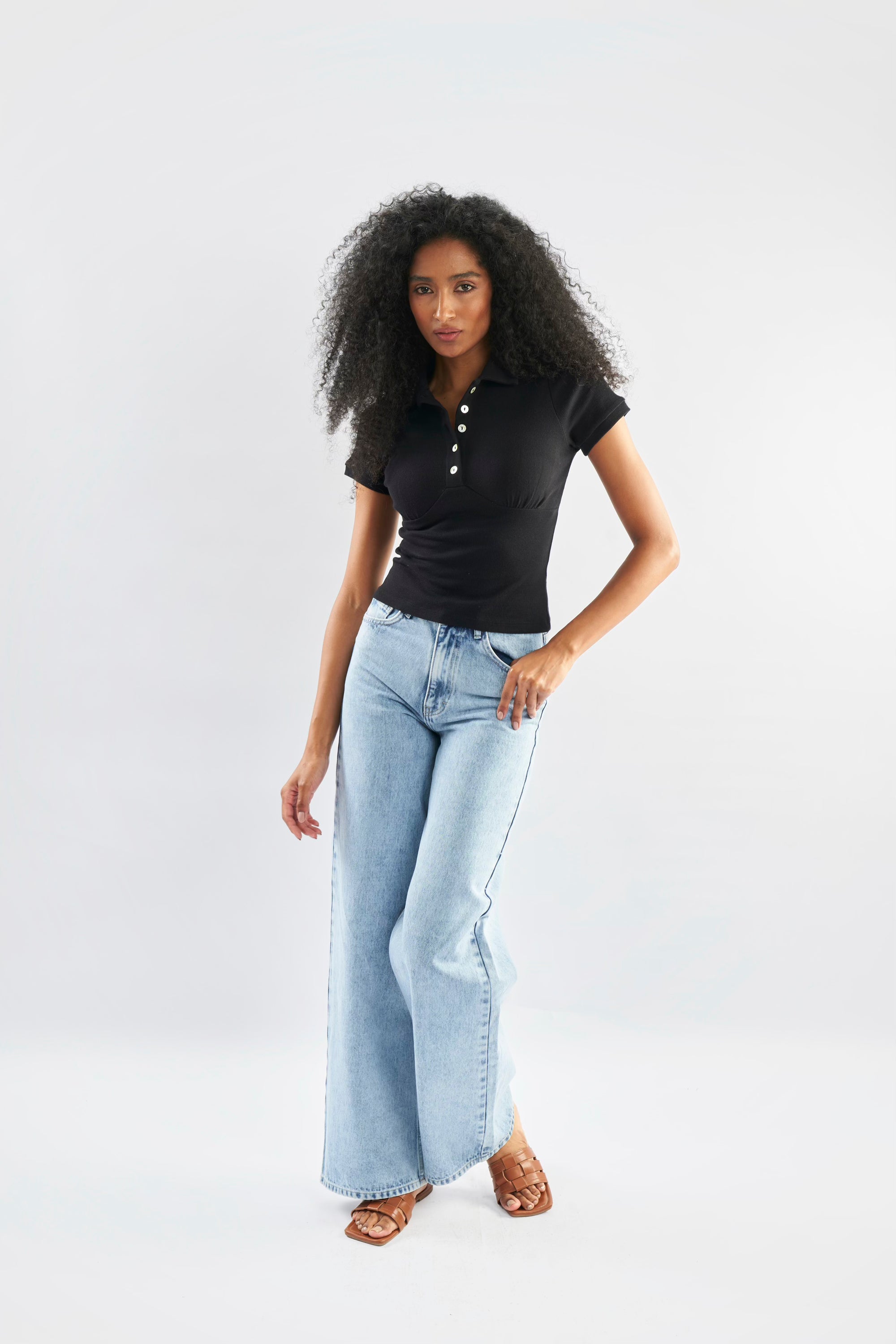 Short Sleeve Polo Top