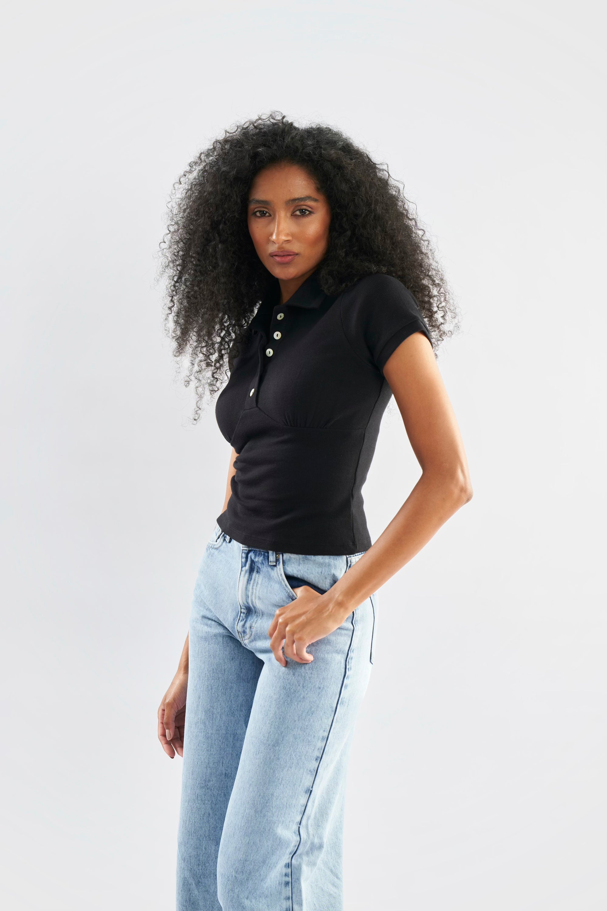 Short Sleeve Polo Top