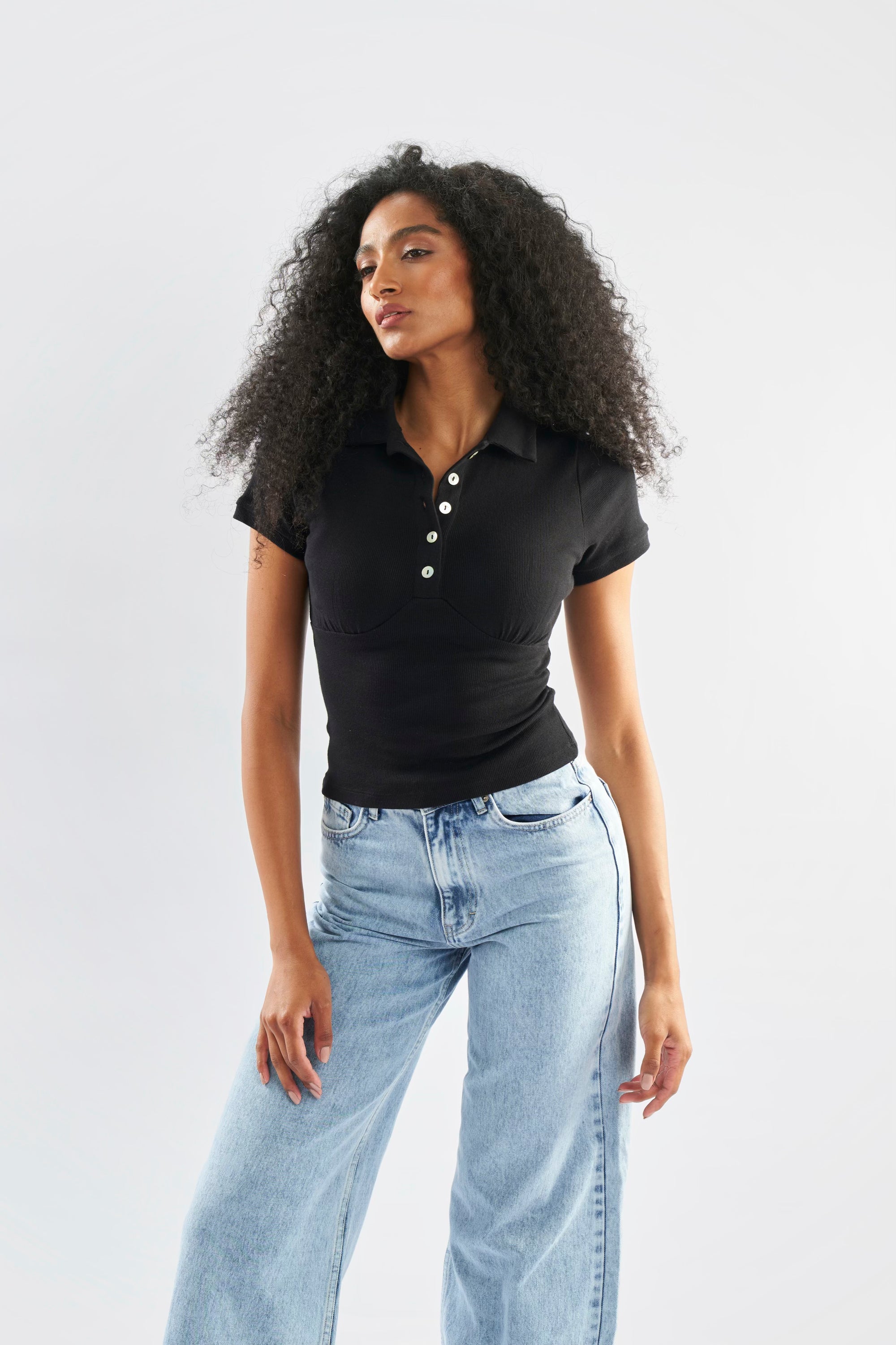 Short Sleeve Polo Top