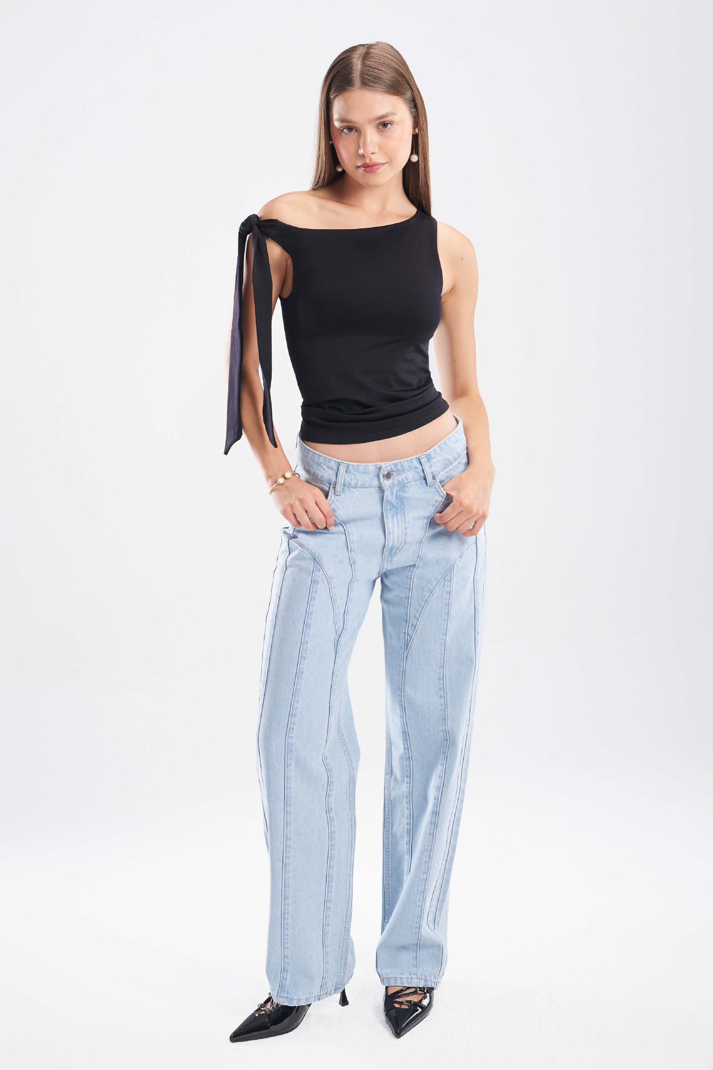 Seam Detail Jeans - ShopLDJ.com