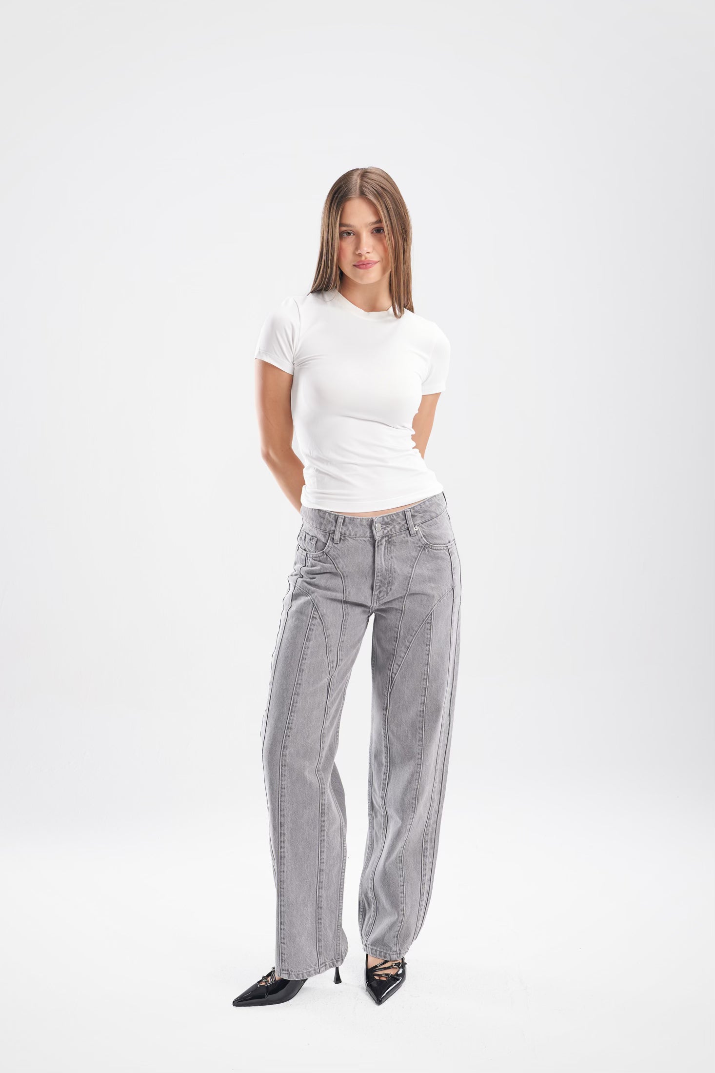 Seam Detail Jeans - ShopLDJ.com