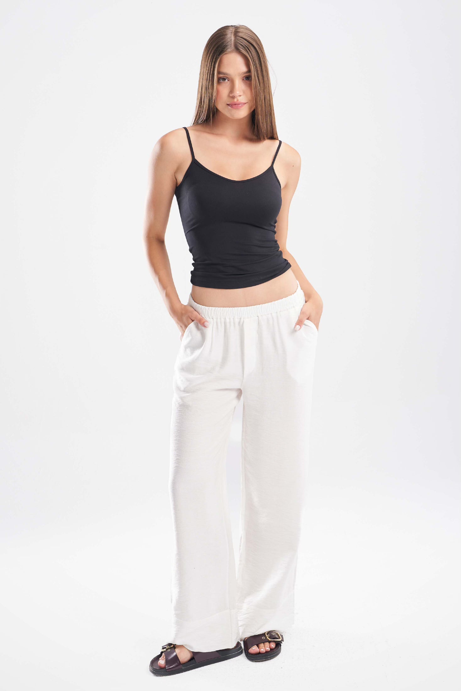 Linen Blend Trousers - ShopLDJ.com