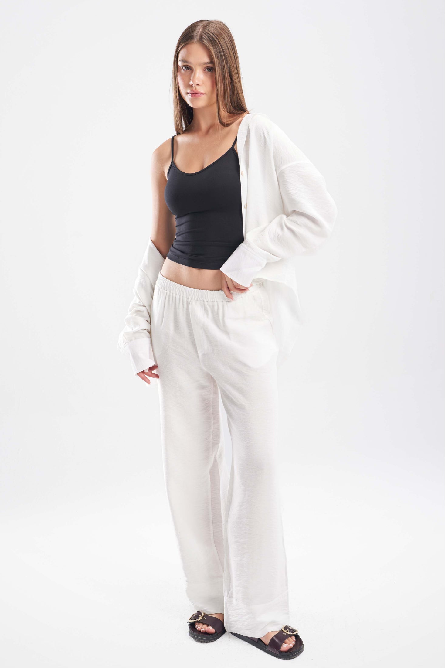 Linen Blend Trousers - ShopLDJ.com