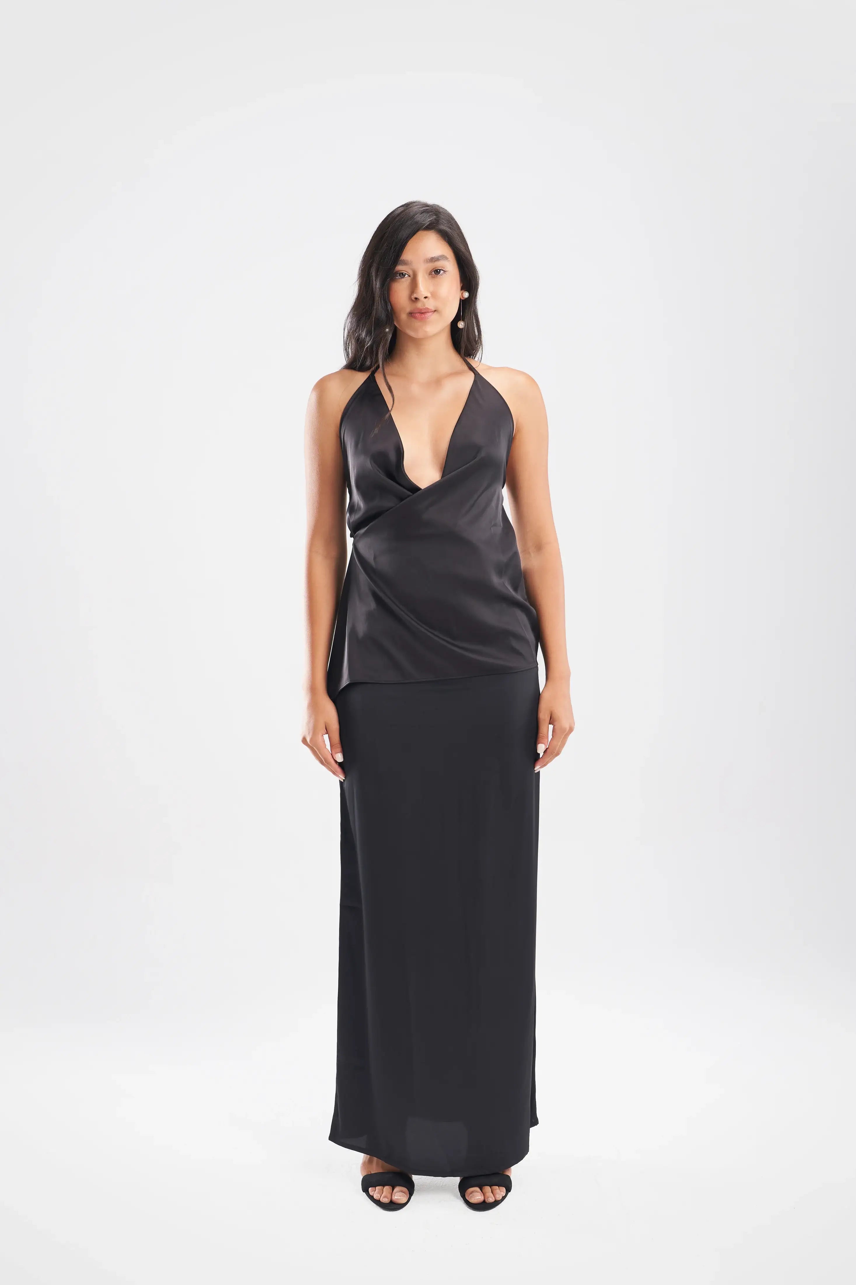 Satin Maxi Skirt - ShopLDJ.com