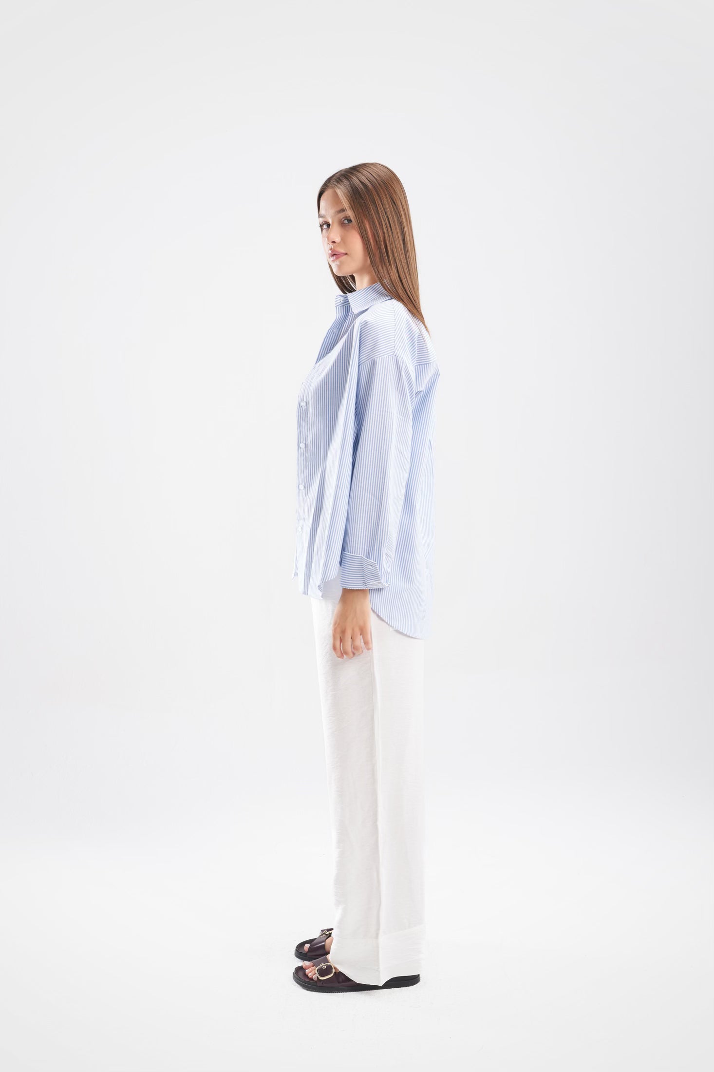 Striped Shirt - Blue - ShopLDJ.com