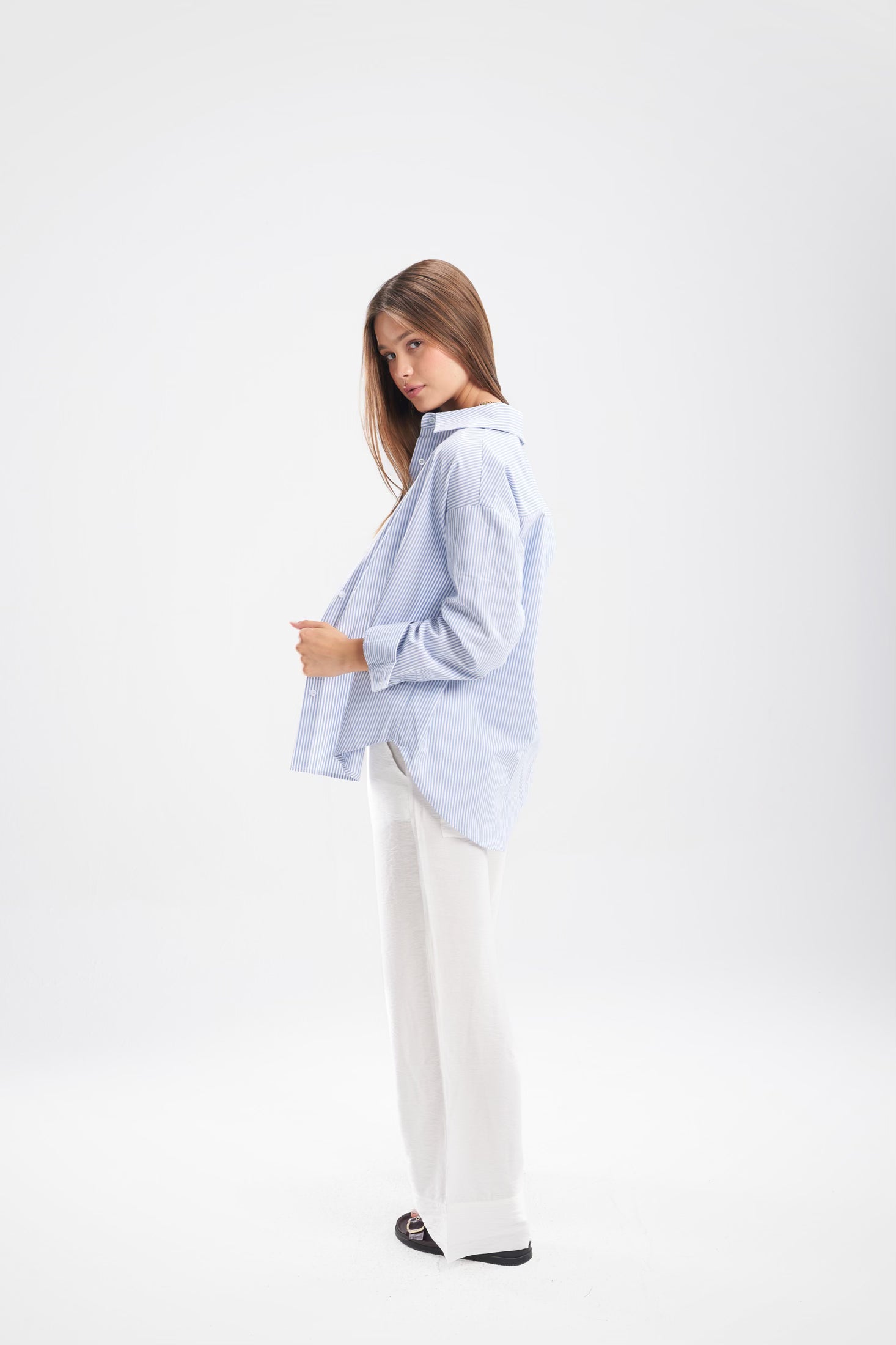 Striped Shirt - Blue - ShopLDJ.com