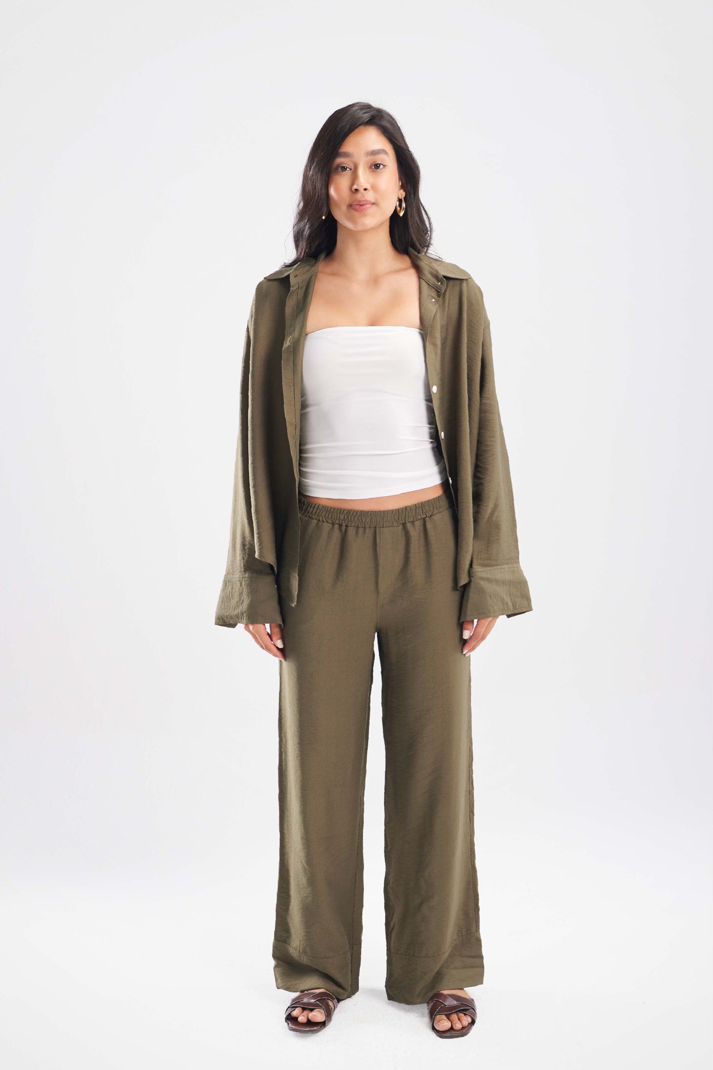 Linen Blend Trousers