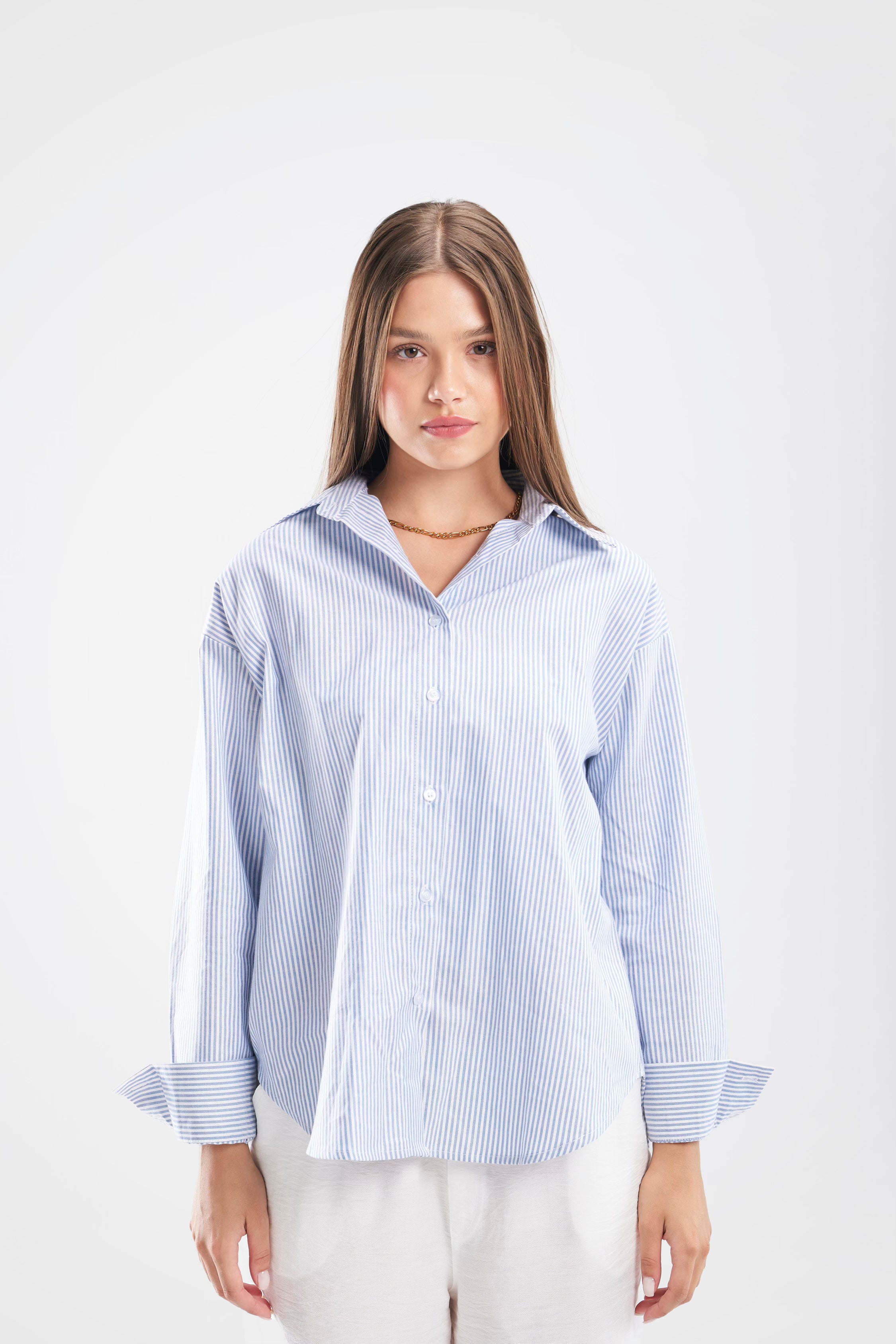 Striped Shirt - Blue - ShopLDJ.com