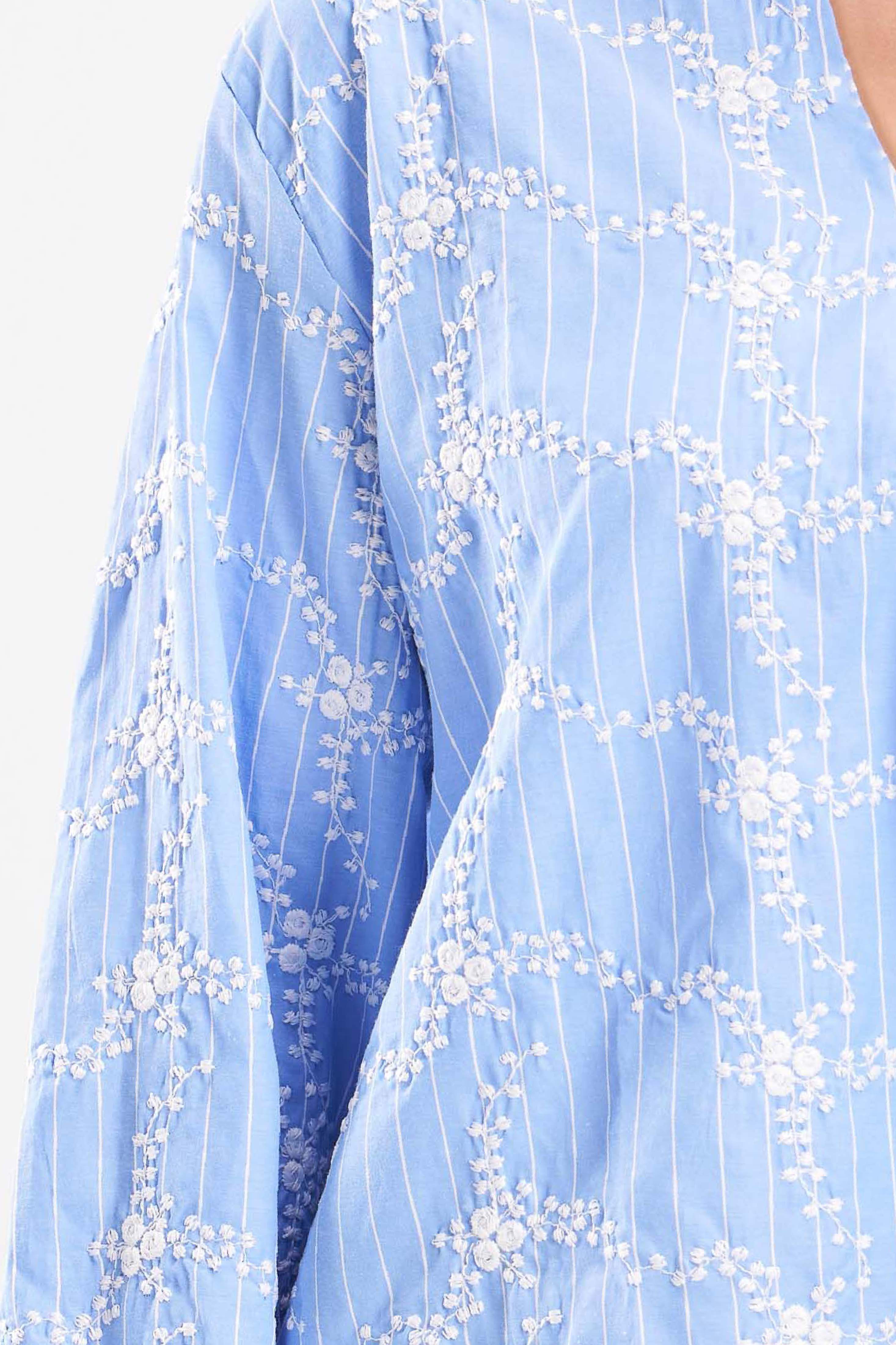 Blue Jacquard Shirt - ShopLDJ.com