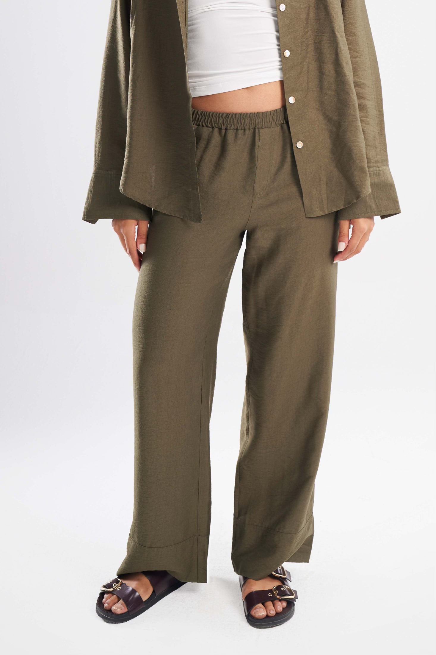 Linen Blend Trousers - ShopLDJ.com