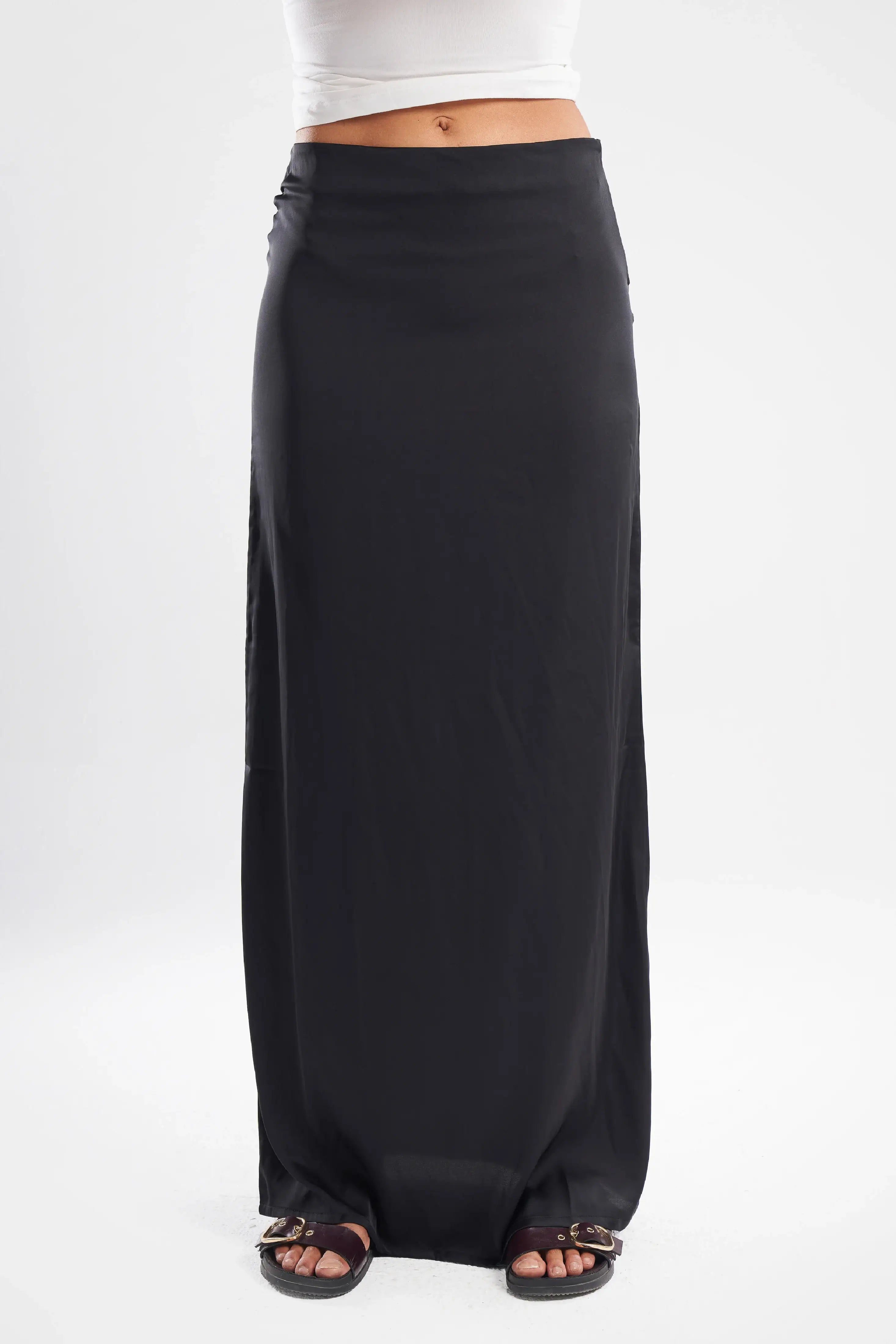 Satin Maxi Skirt - ShopLDJ.com