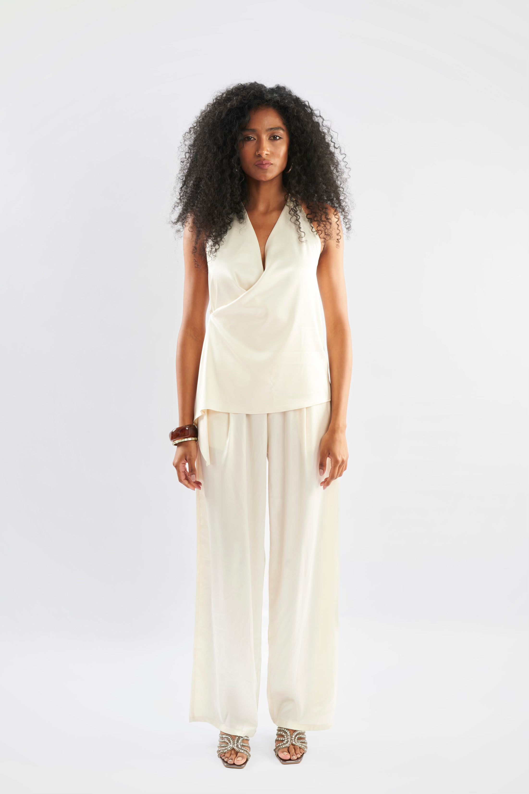 Satin Crossover Top - ShopLDJ.com