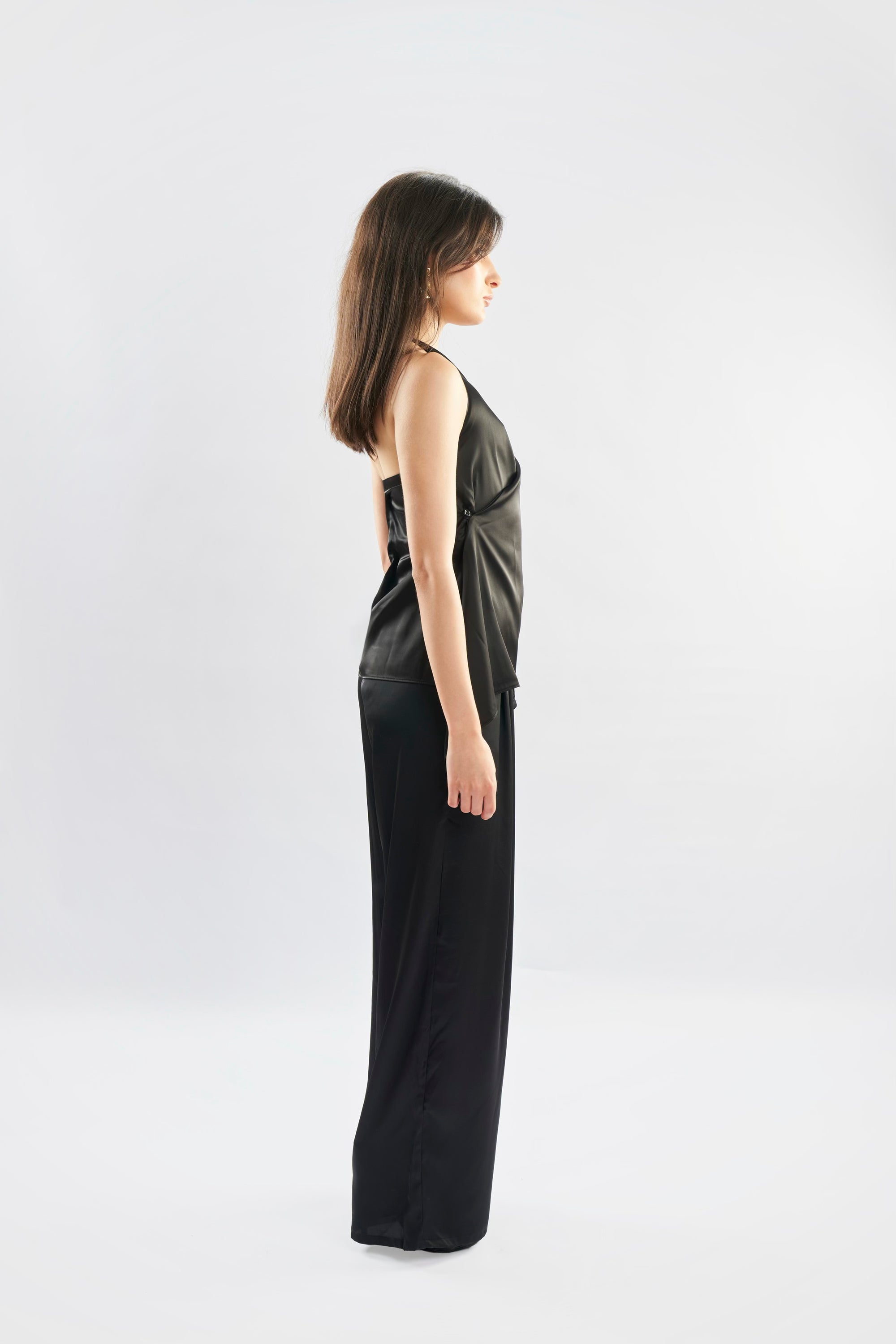 Satin Crossover Top