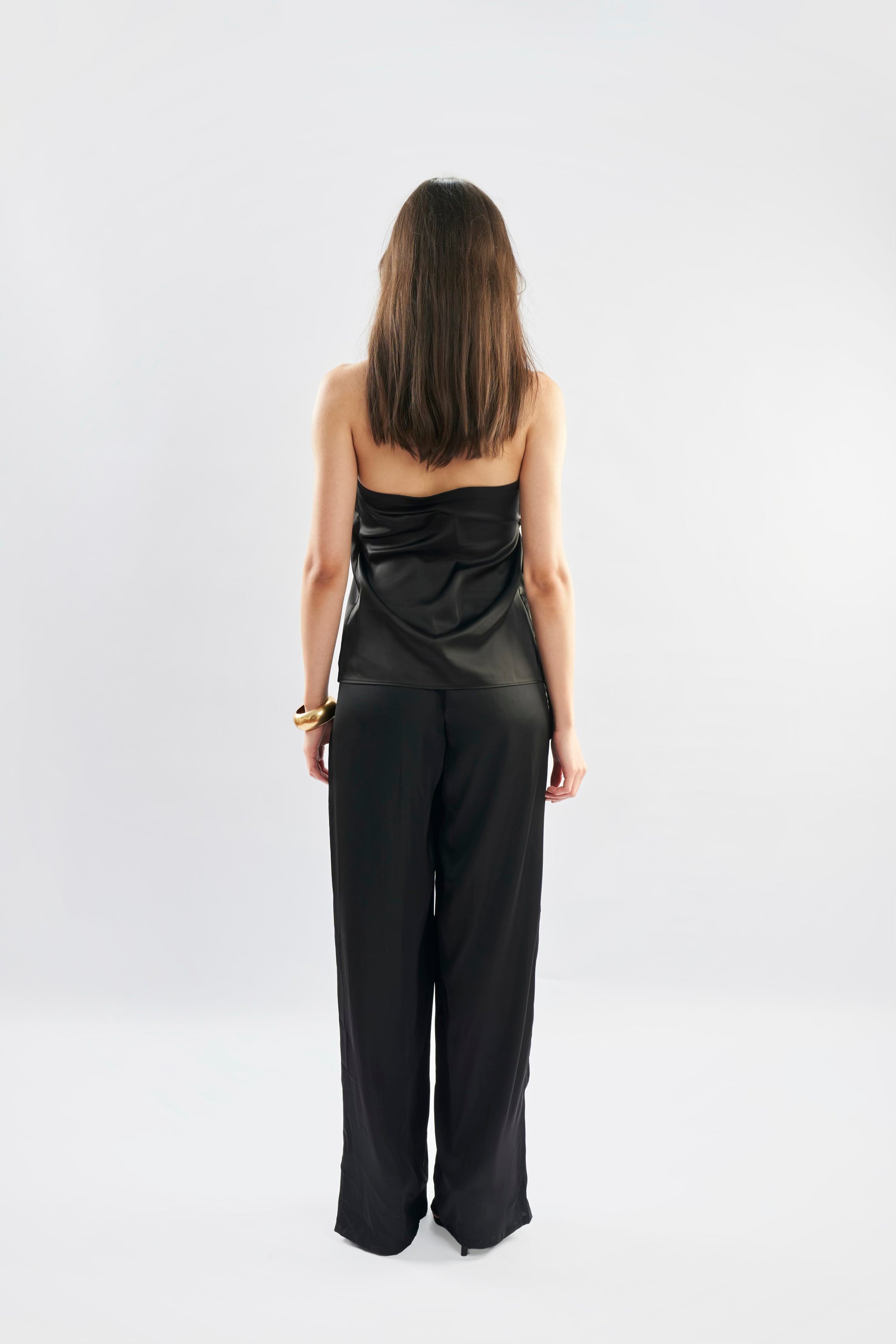 Satin Crossover Top