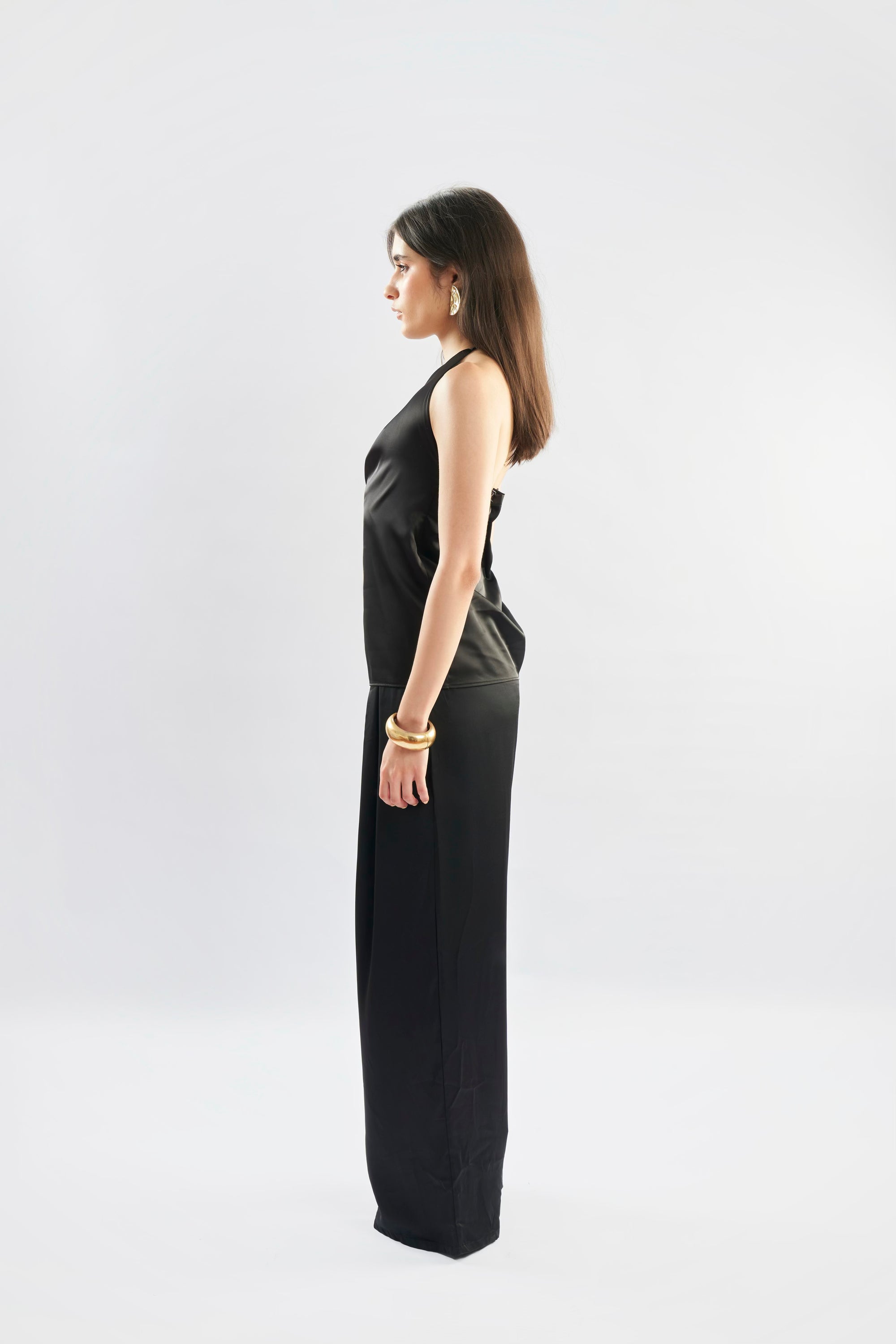 Satin Crossover Top