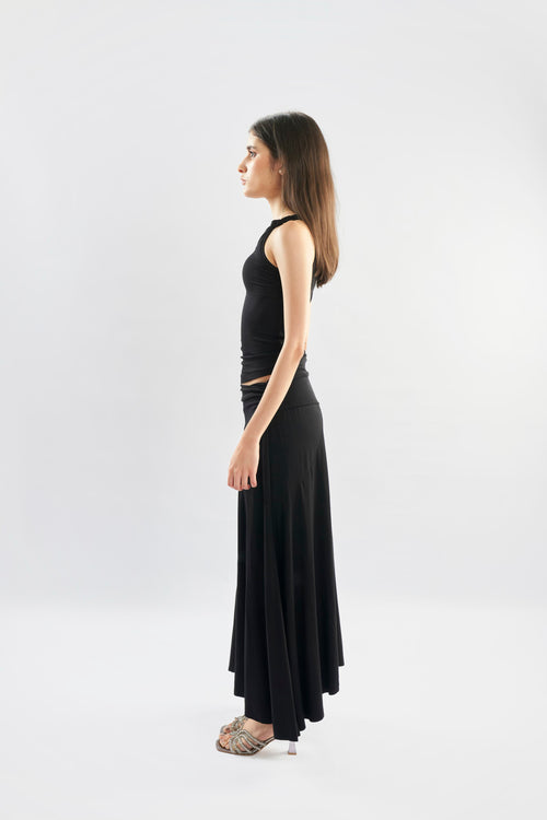 Asymmetrical Midi Skirt