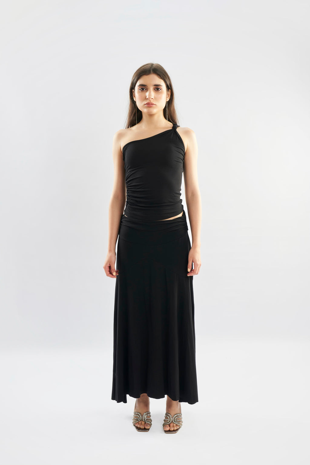 Asymmetrical Midi Skirt