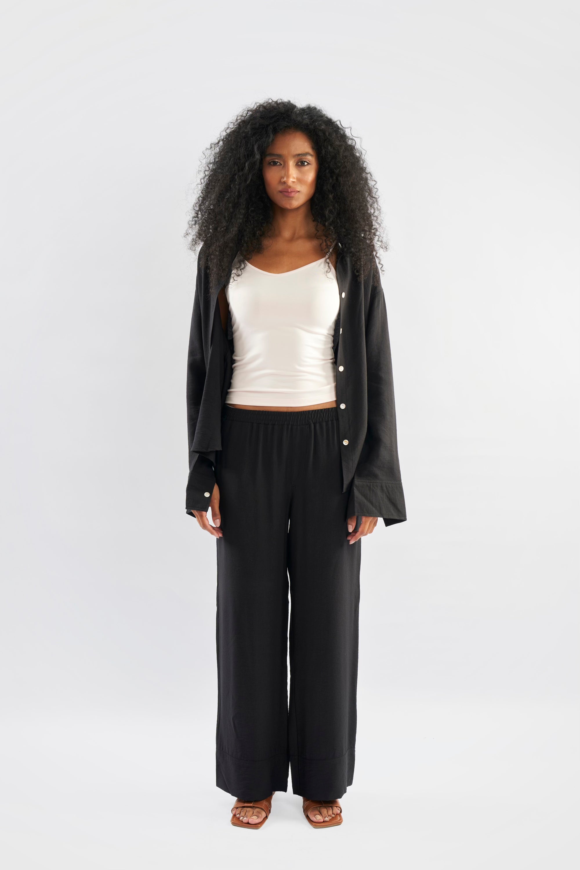 Linen Blend Trousers