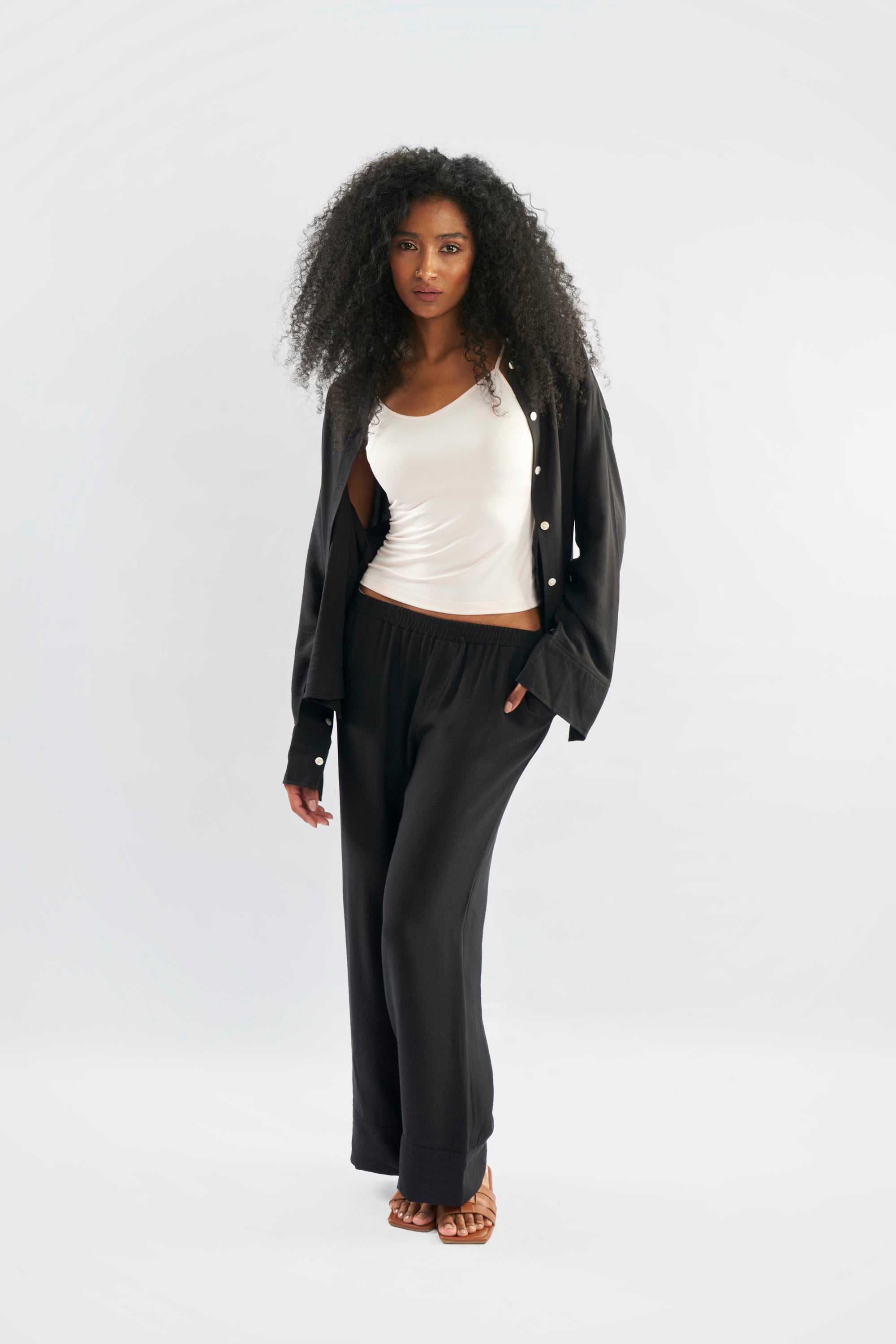 Linen Blend Trousers