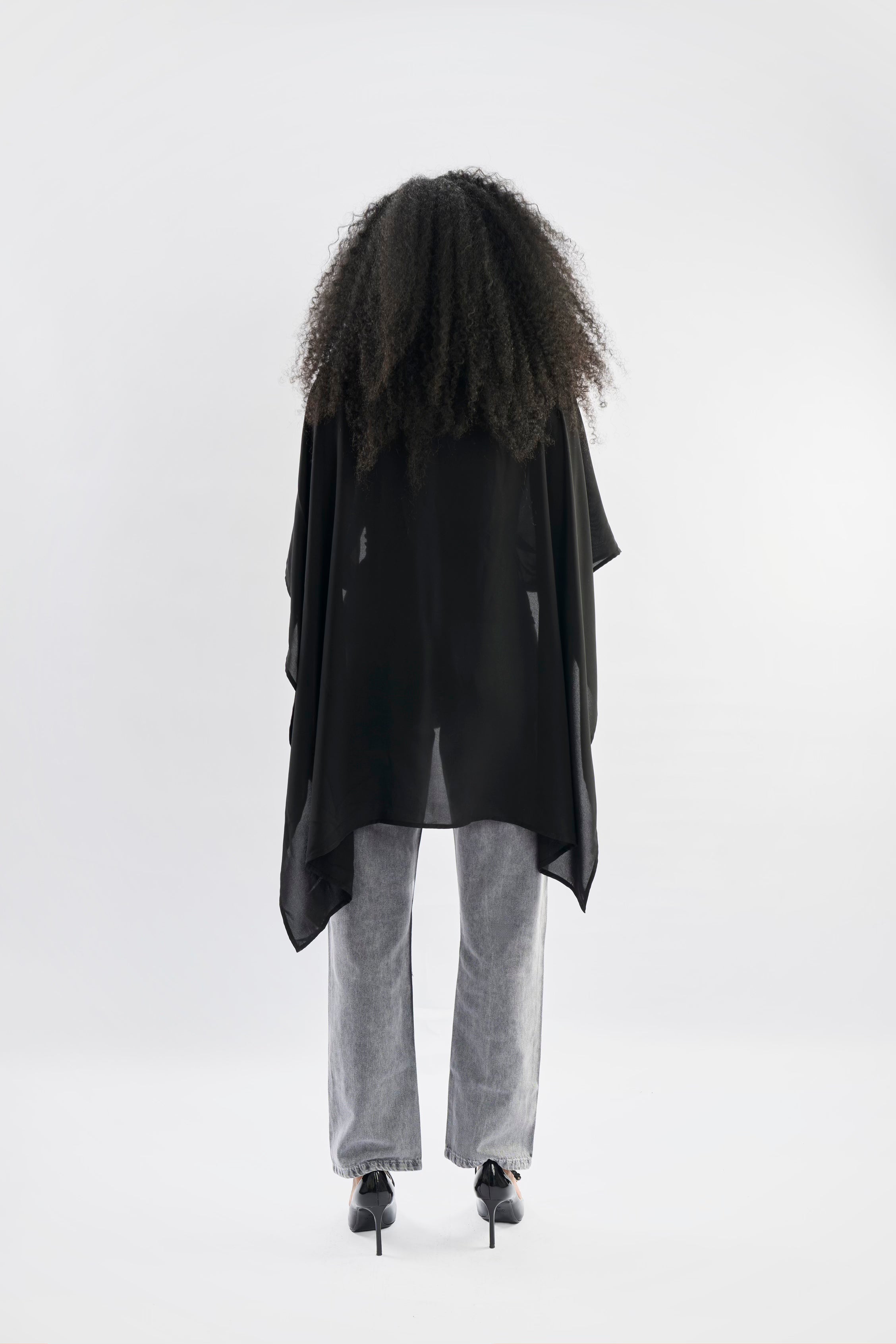 Shoulder Chiffon Drape Top - ShopLDJ.com