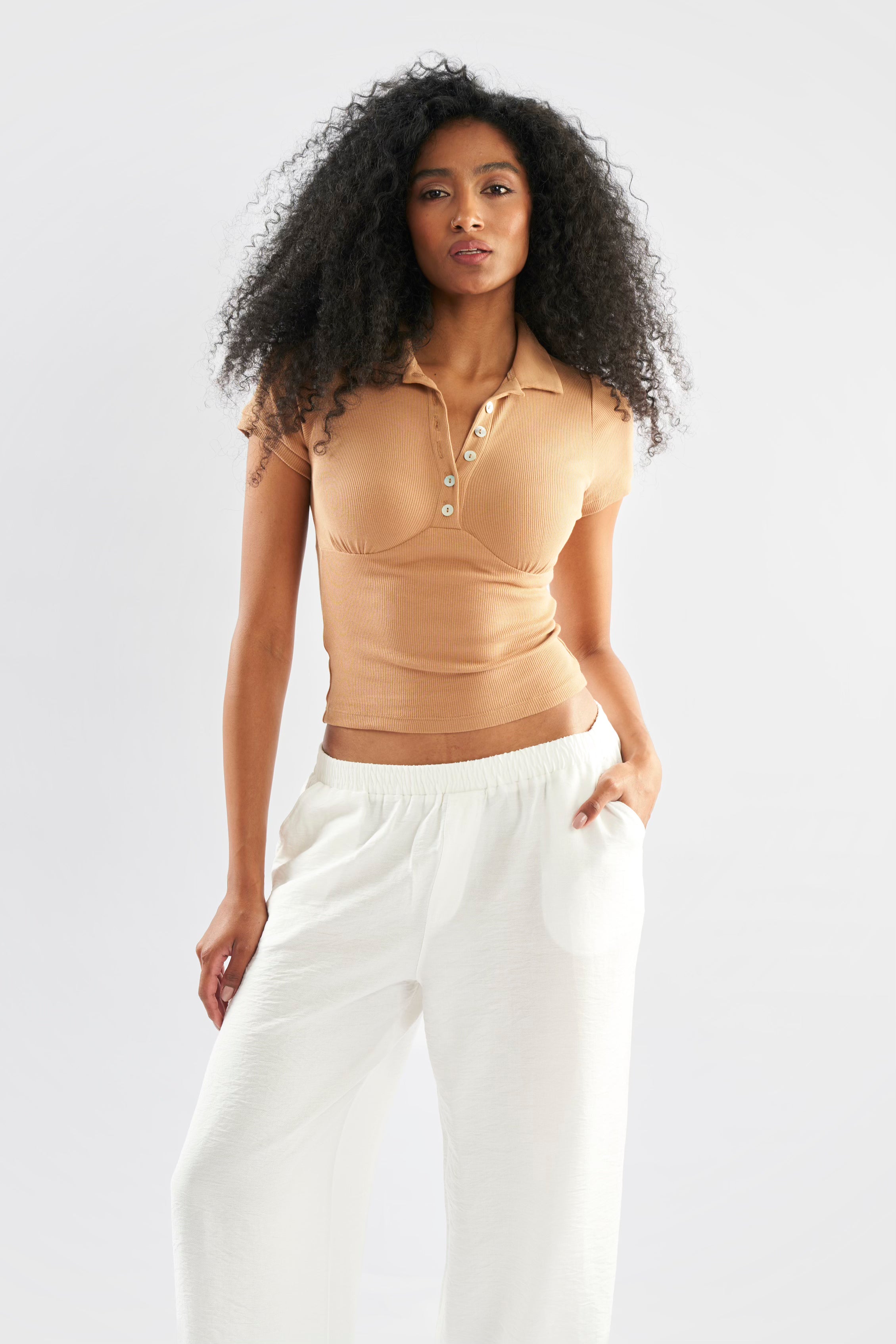 Short Sleeve Polo Top - ShopLDJ.com