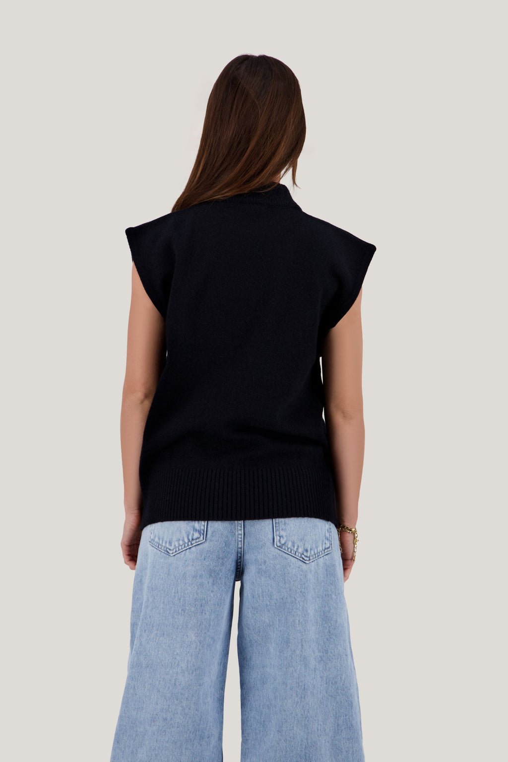 Mock-Neck Vest