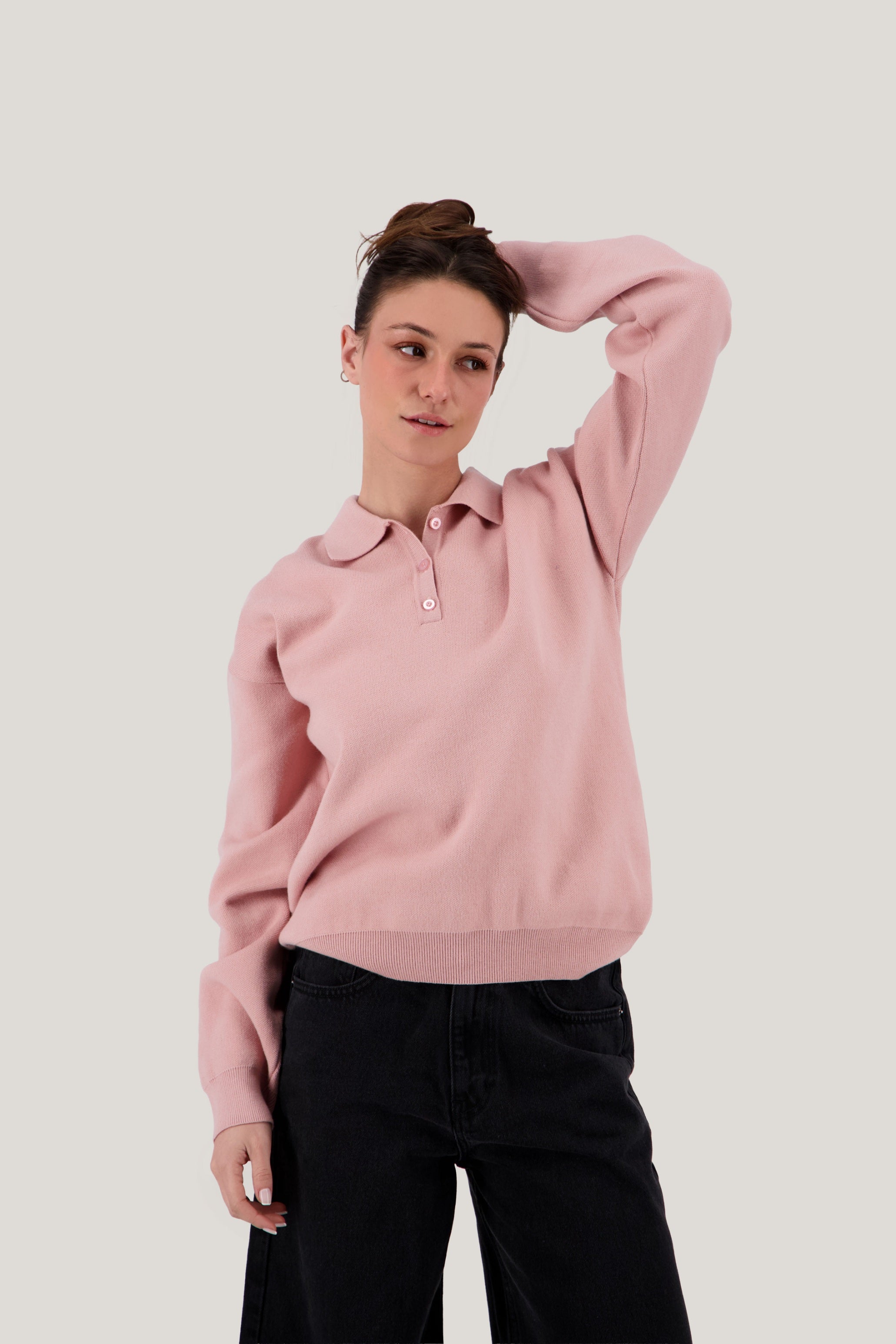 Knit Polo Pullover