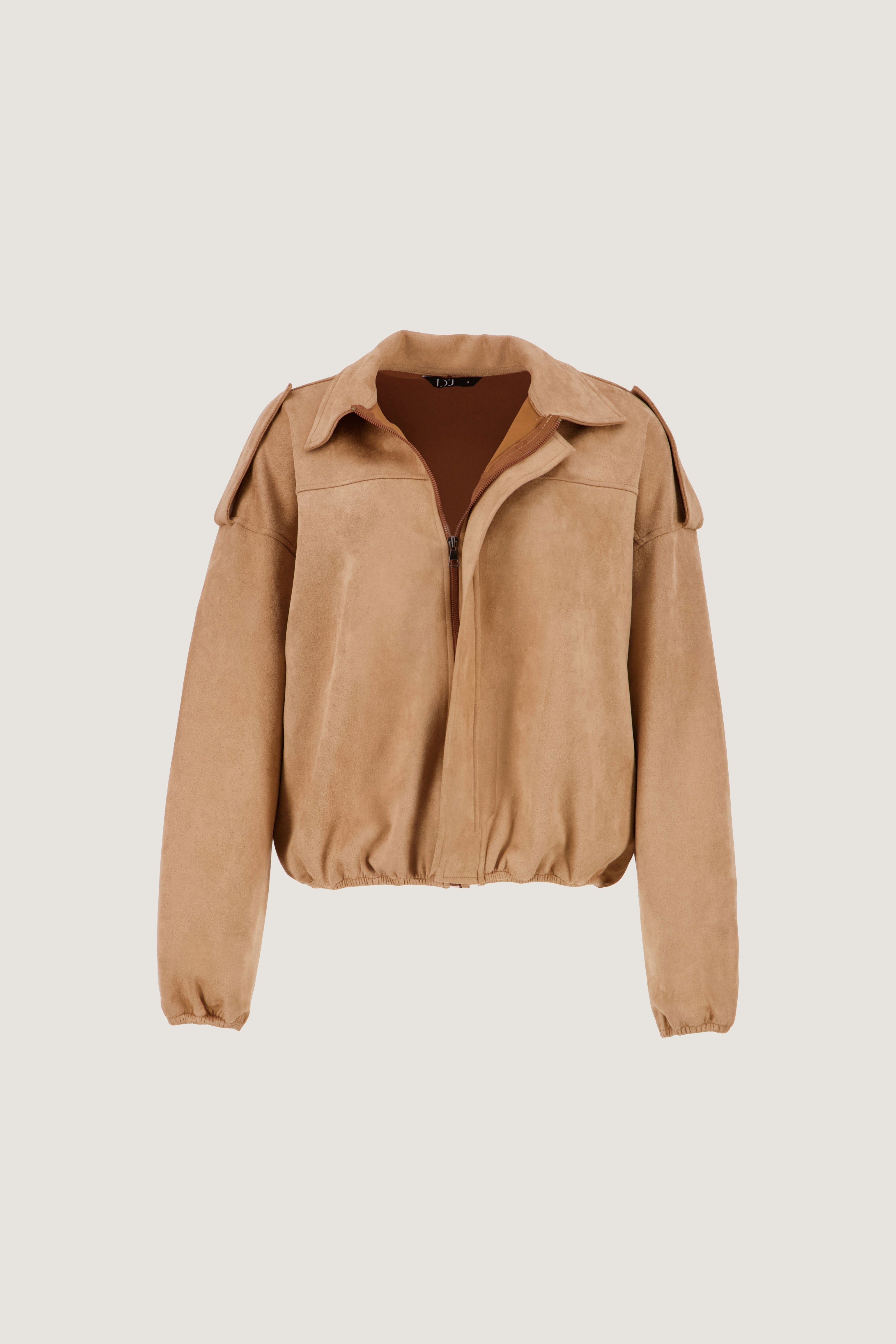 Suede Bomber Jacket