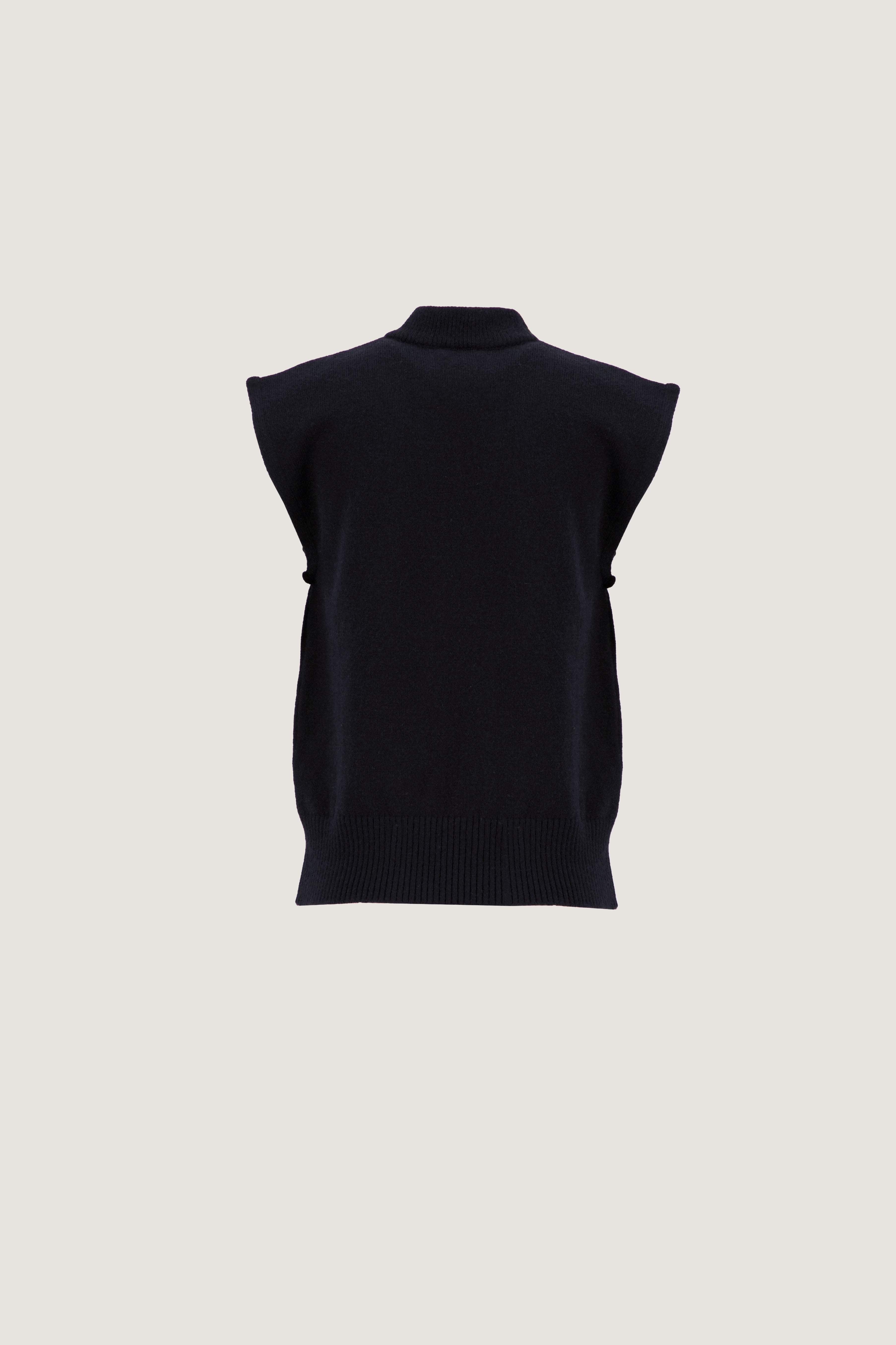 Mock-Neck Vest
