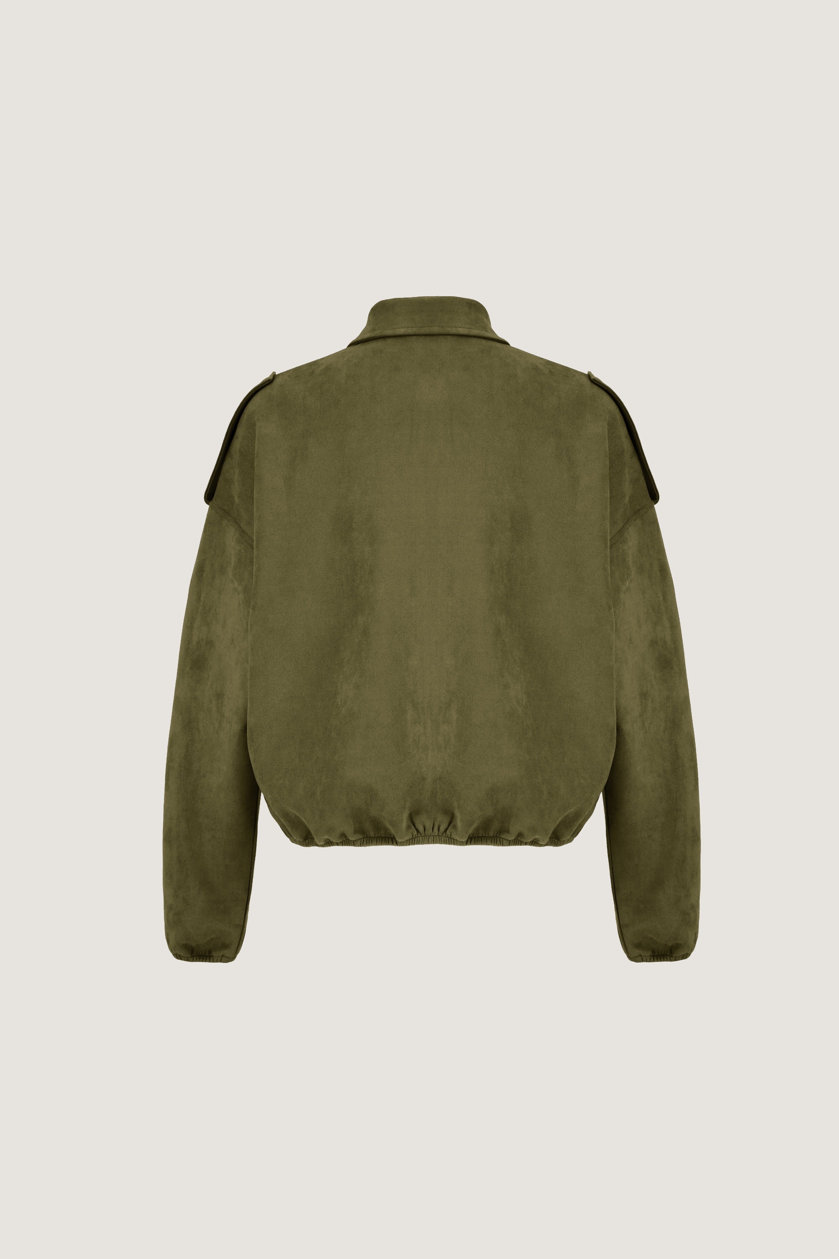 Suede Bomber Jacket