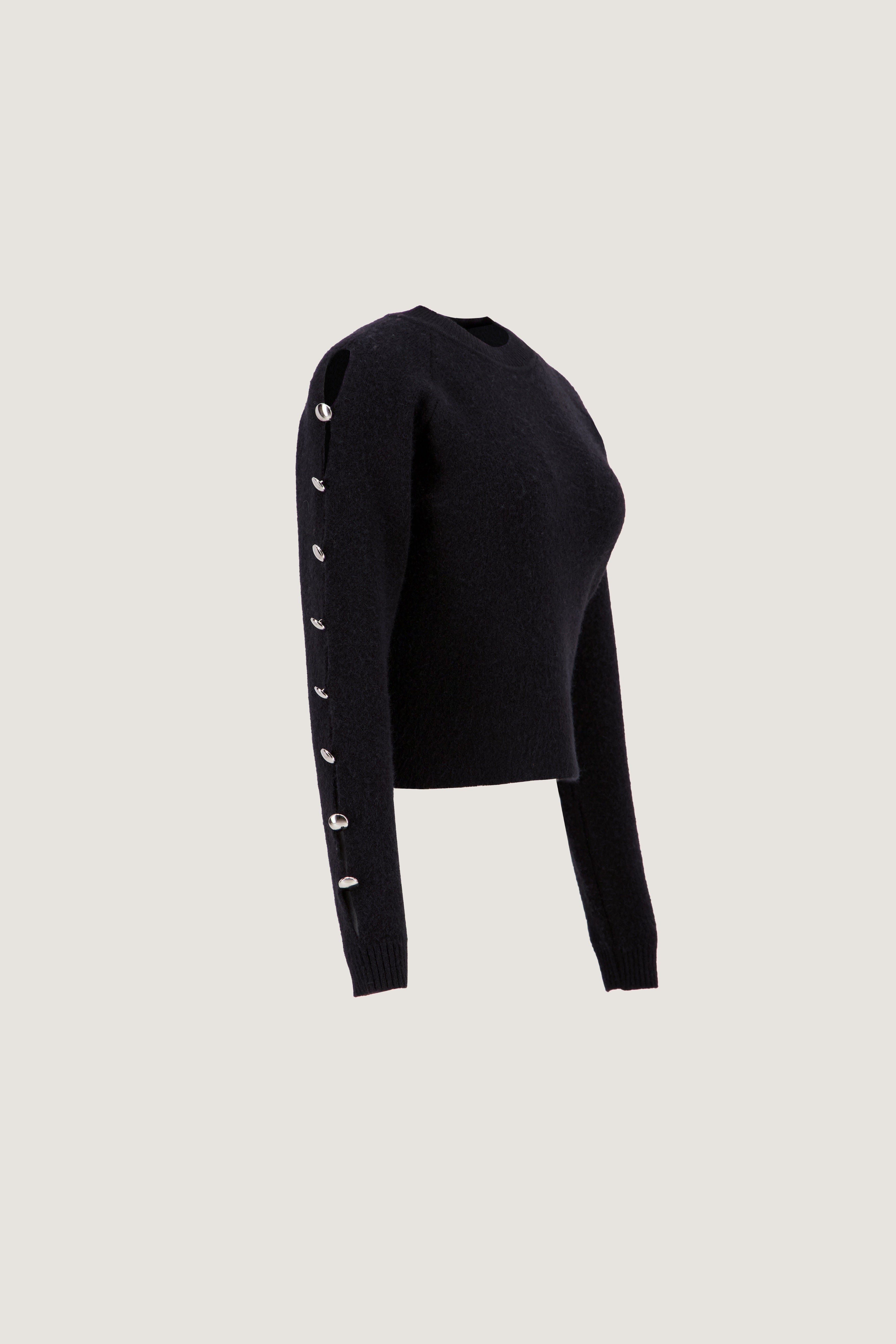 Cut-Out Sleeve Pullover