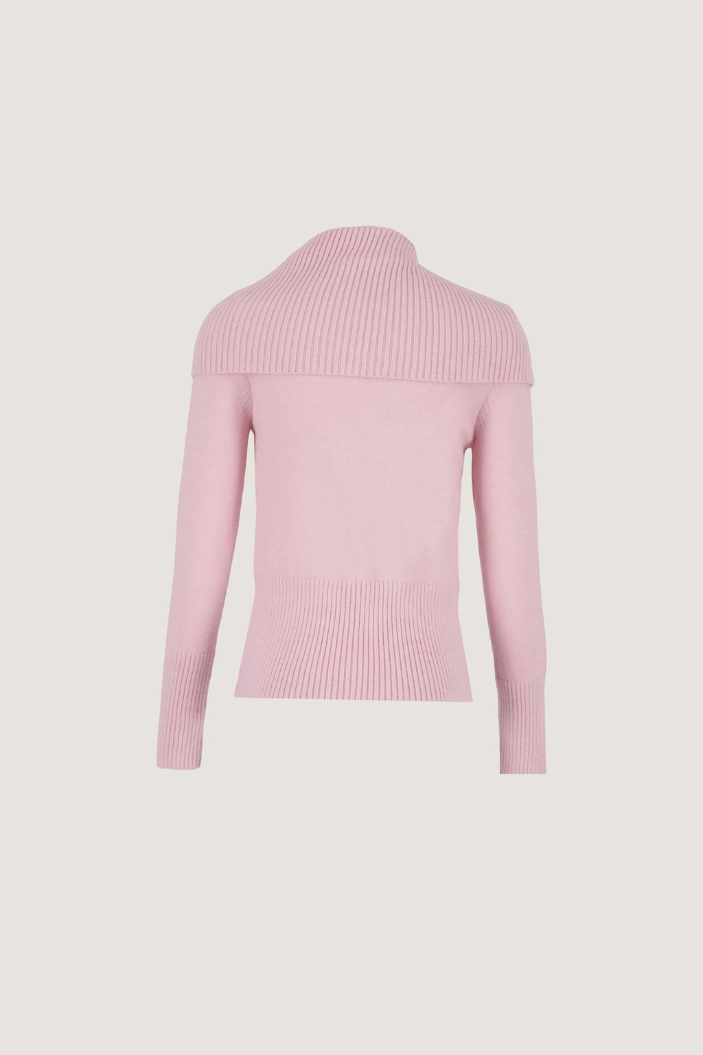 Asymmetric-Neck Pullover