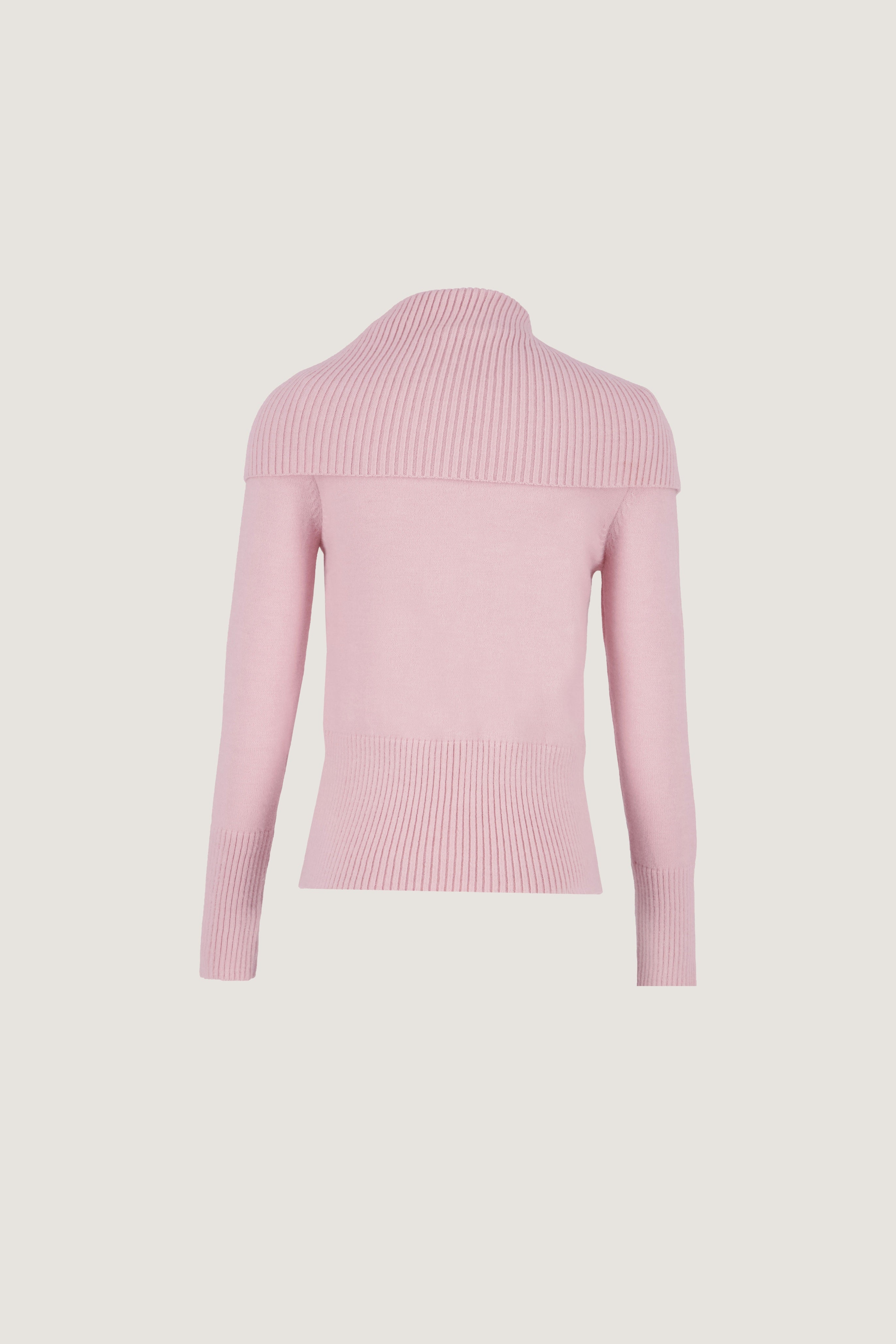 Asymmetric-Neck Pullover