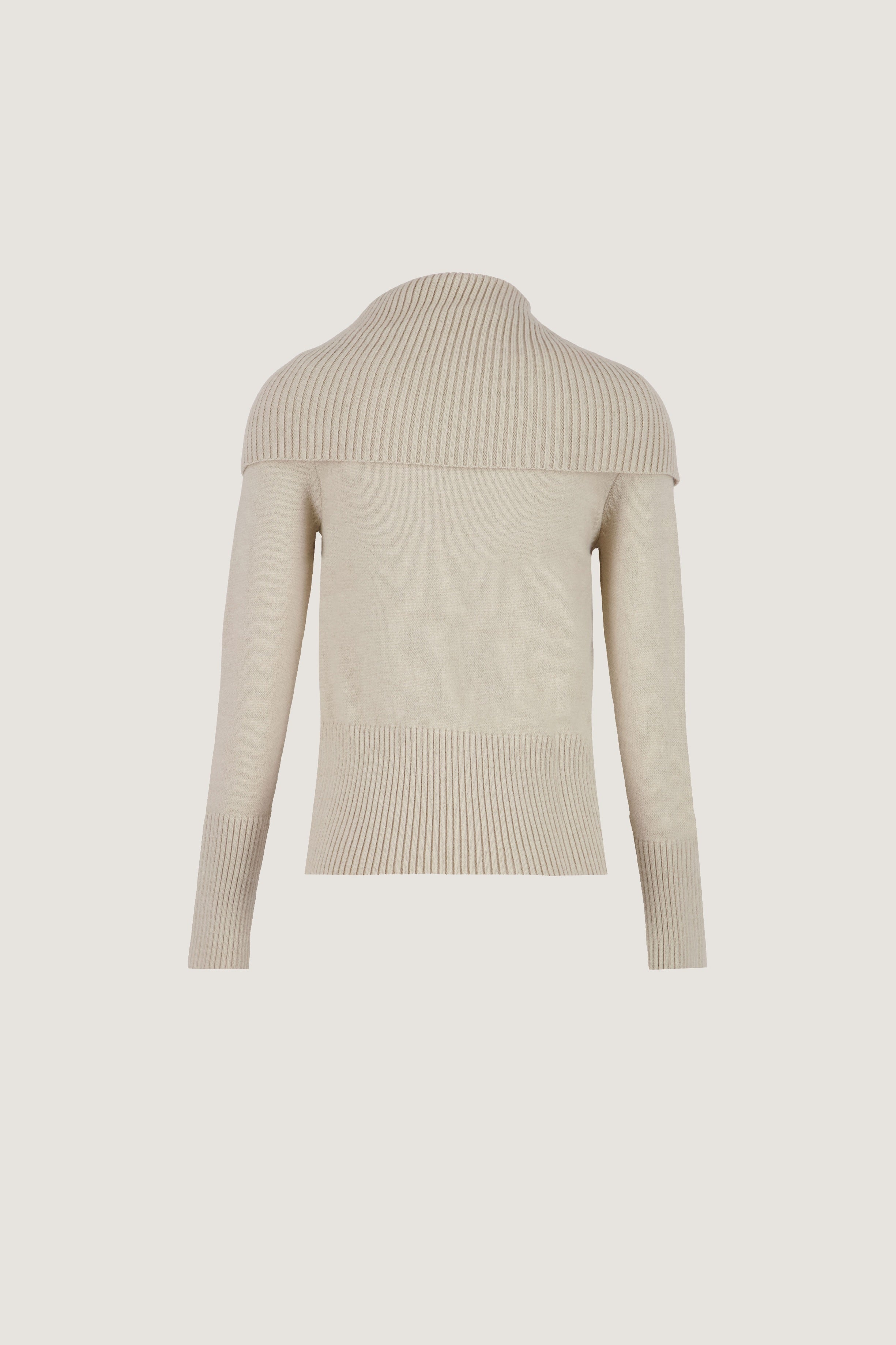 Asymmetric-Neck Pullover